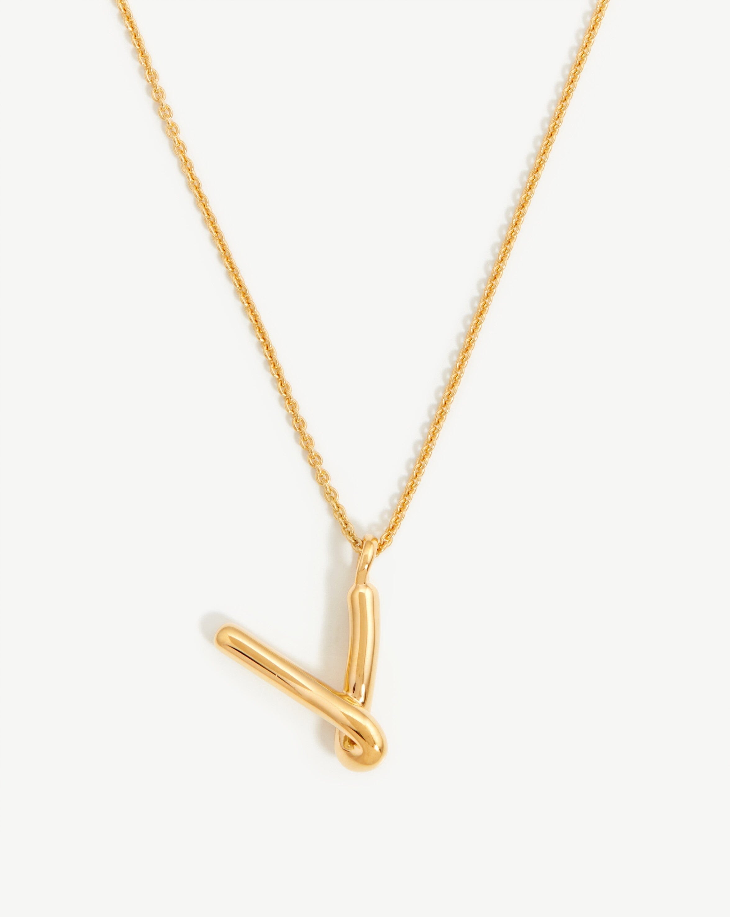 Louis Vuitton LV & Me Necklace, Letter F Gold Metal