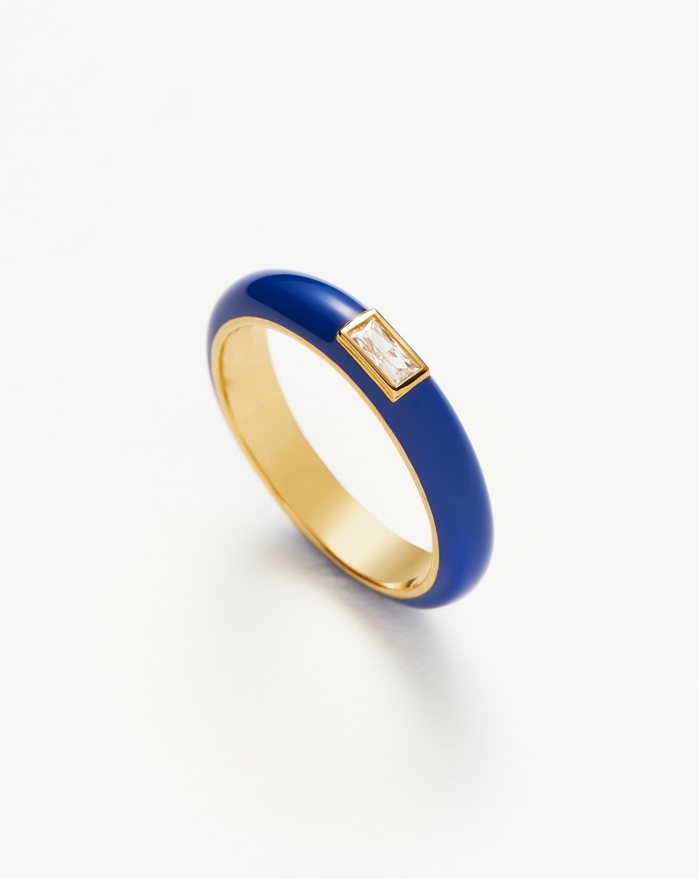 Enamel & Stone Stacking Ring Rings | Missoma