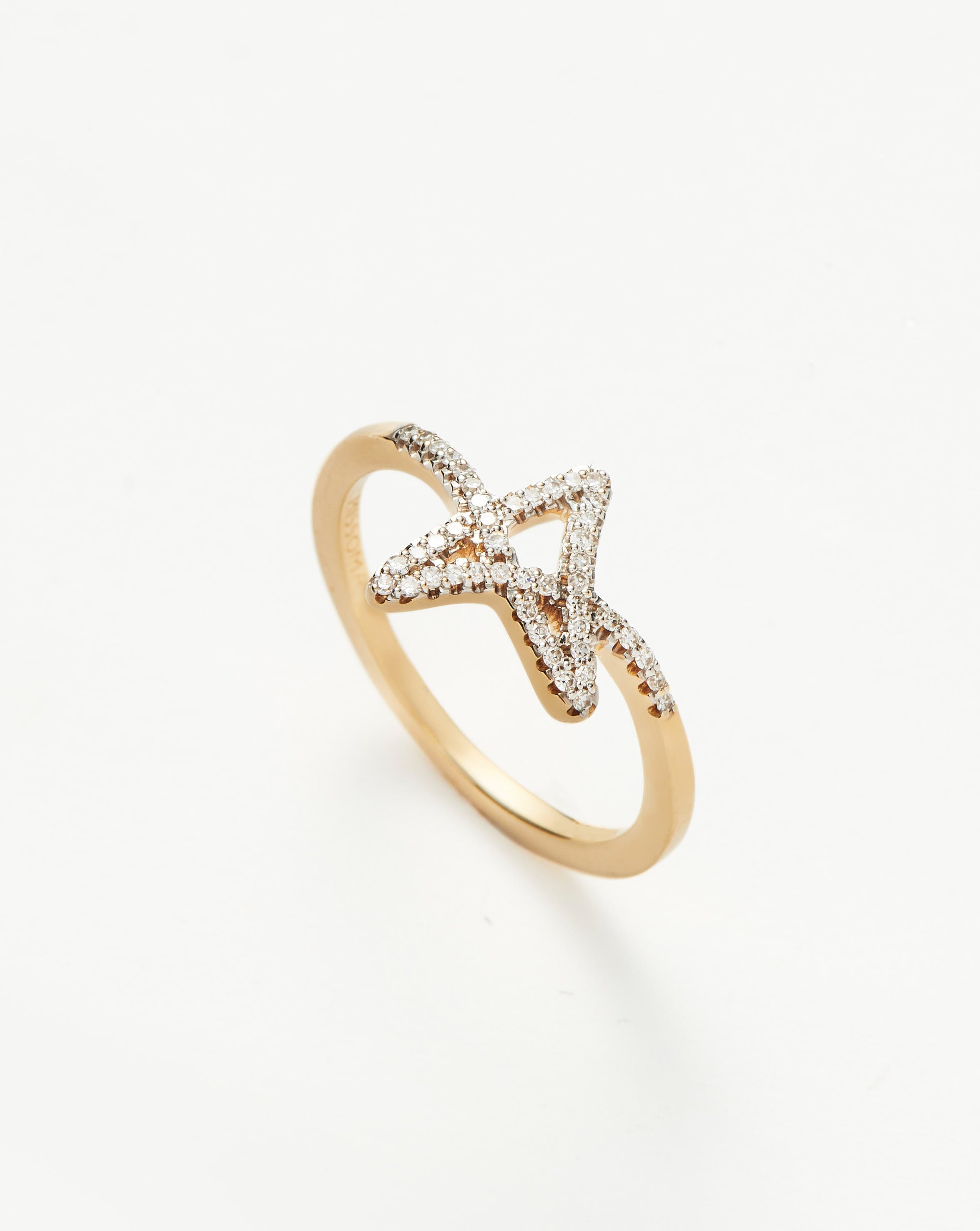 Fine Diamond Star Ring | 14ct Solid Gold/Diamond | Missoma