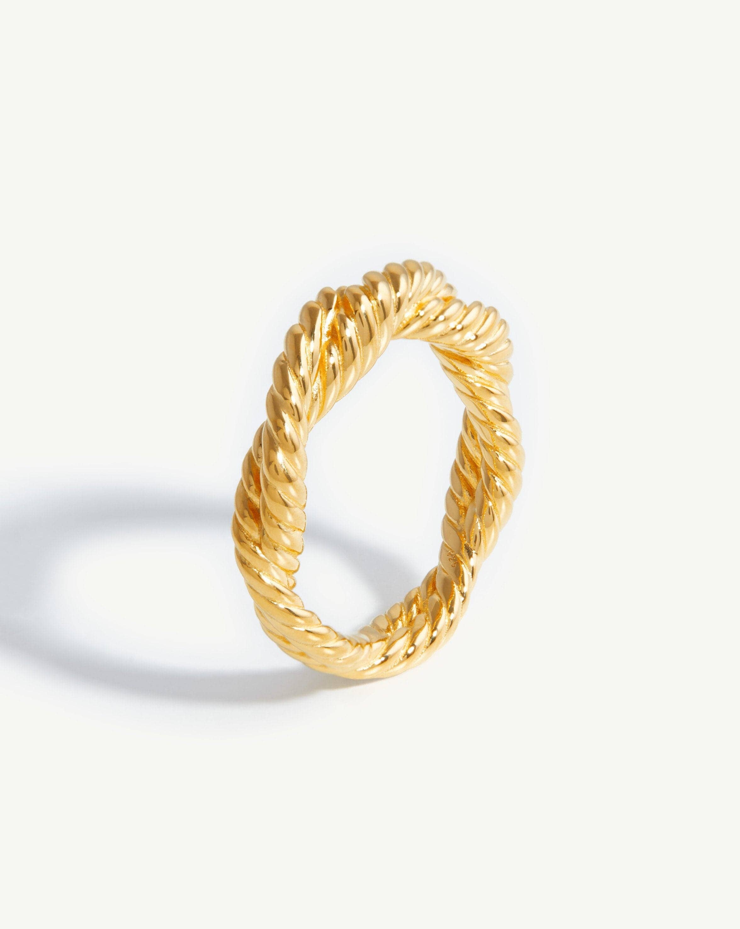 Marina Double Rope Ring | 18ct Gold Plated Vermeil | Missoma