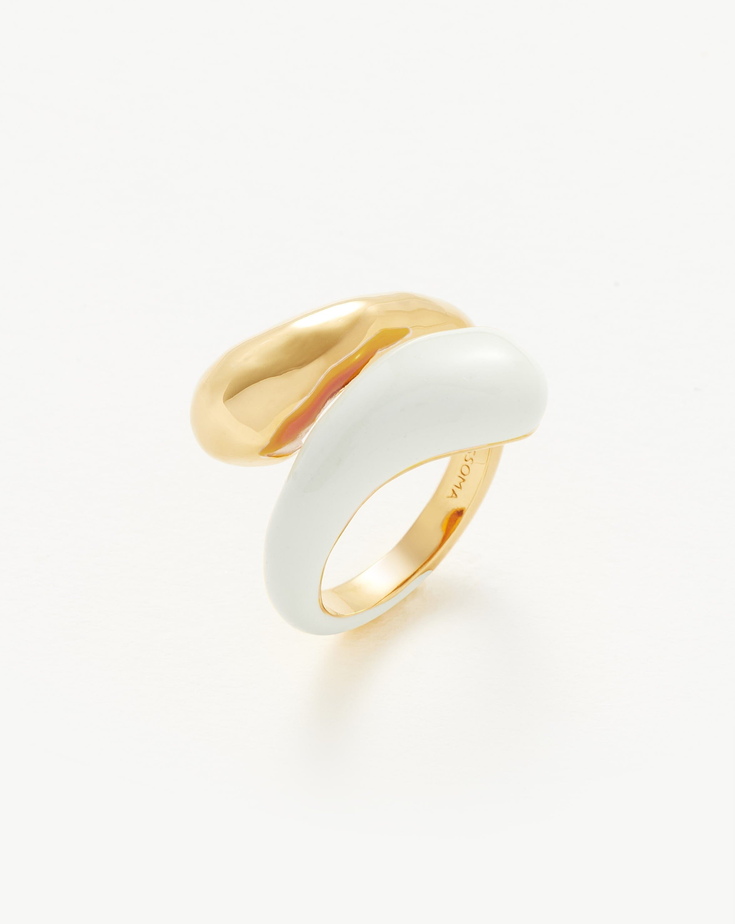 Two tone gold on sale ring