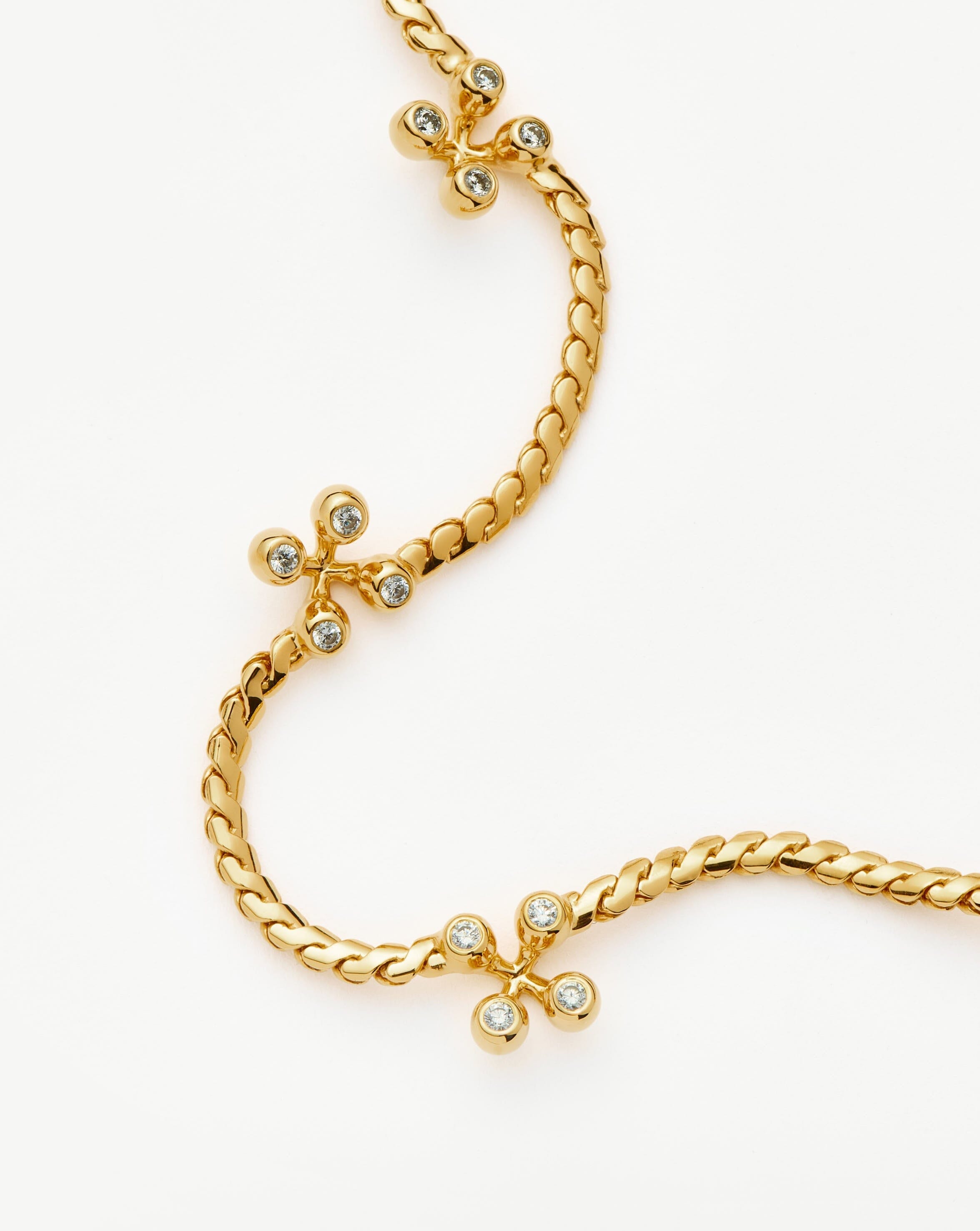 Atom Charm Necklace | 18ct Gold Plated Cubic Zirconia Necklaces Missoma 