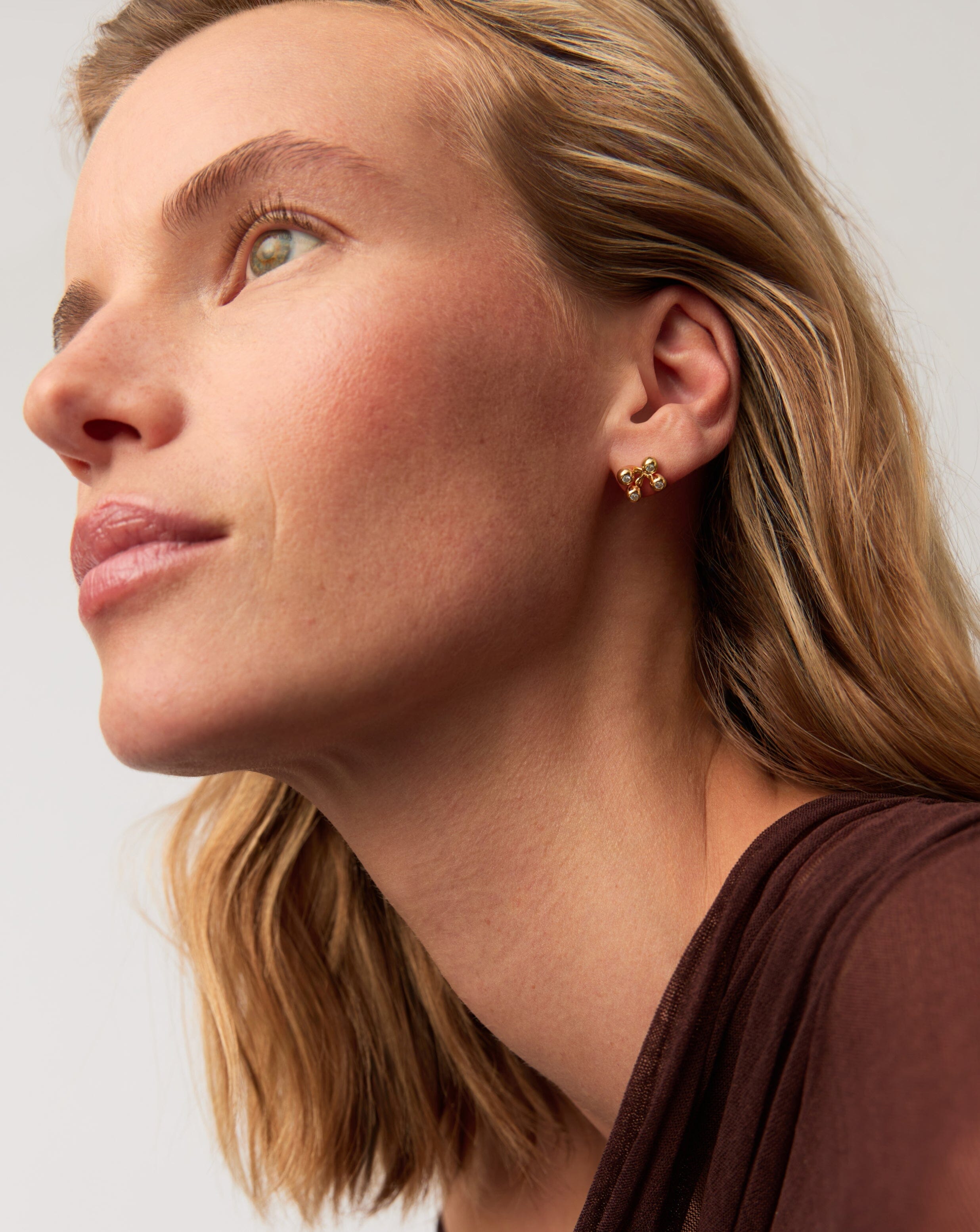 Atom Stud Earrings | 18ct Gold Vermeil Earrings Missoma 