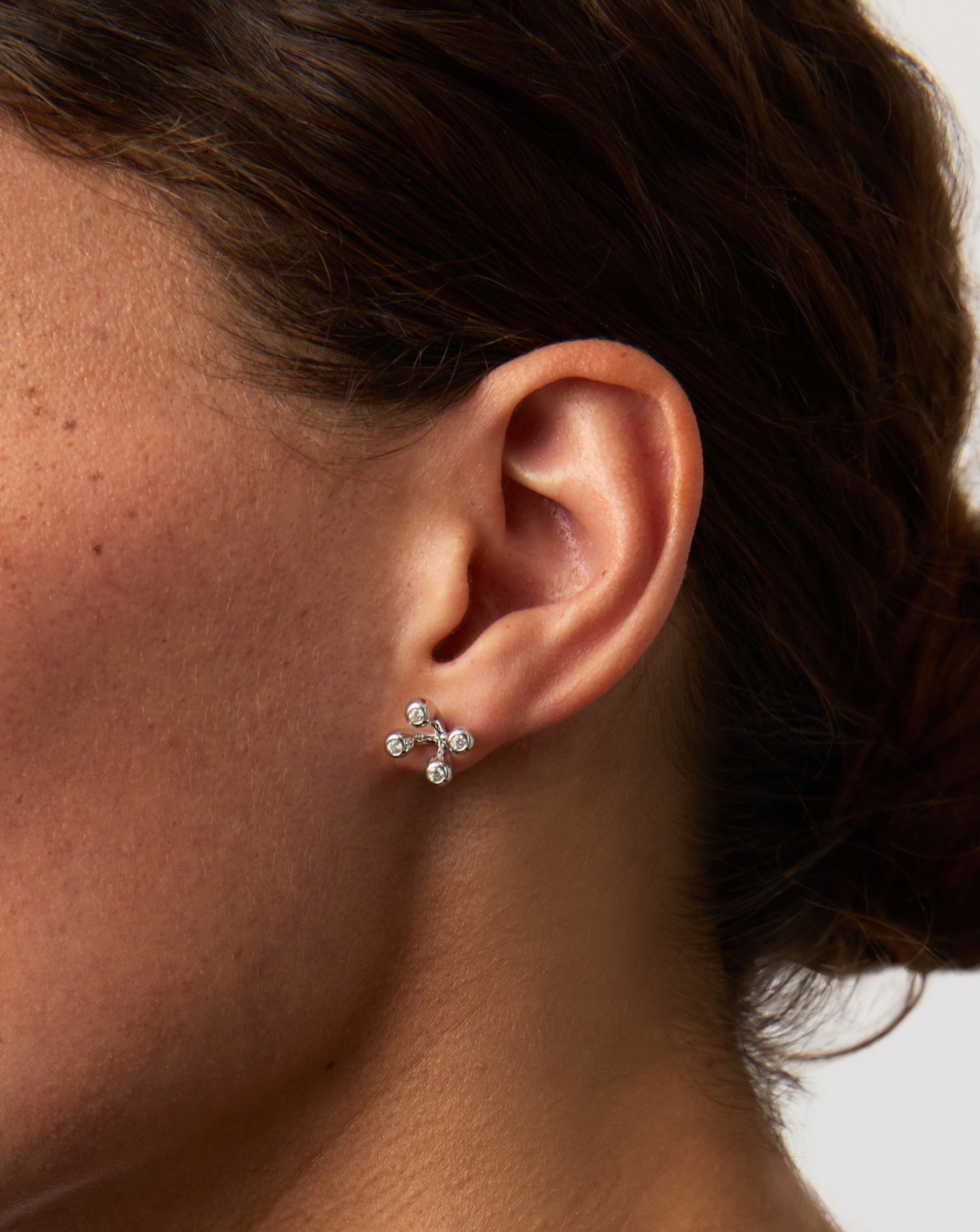 Atom Stud Earrings | Sterling Silver Earrings Missoma 