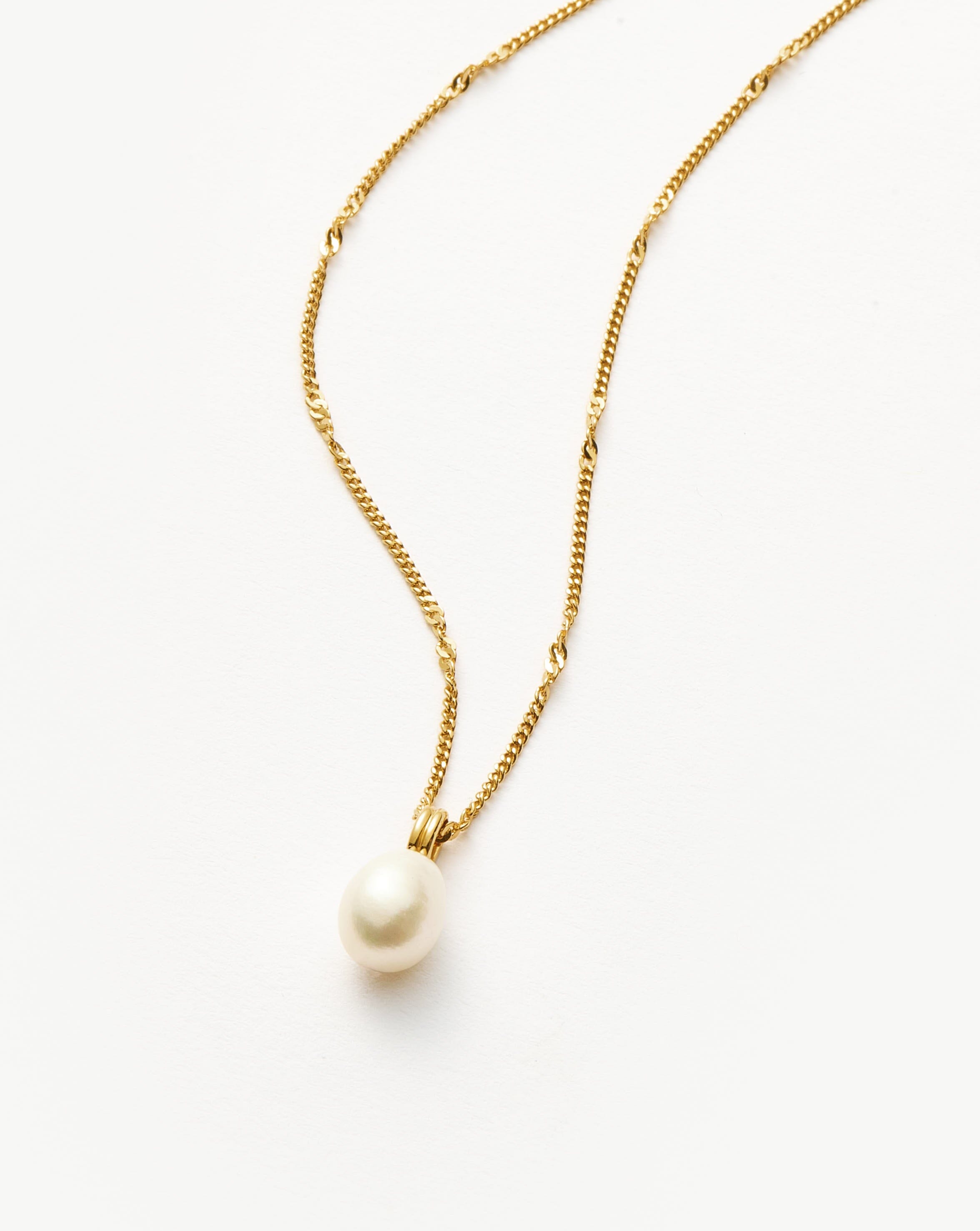 Harris Reed Golden Seal Necklace | 18ct Gold Plated/Pearl | Missoma