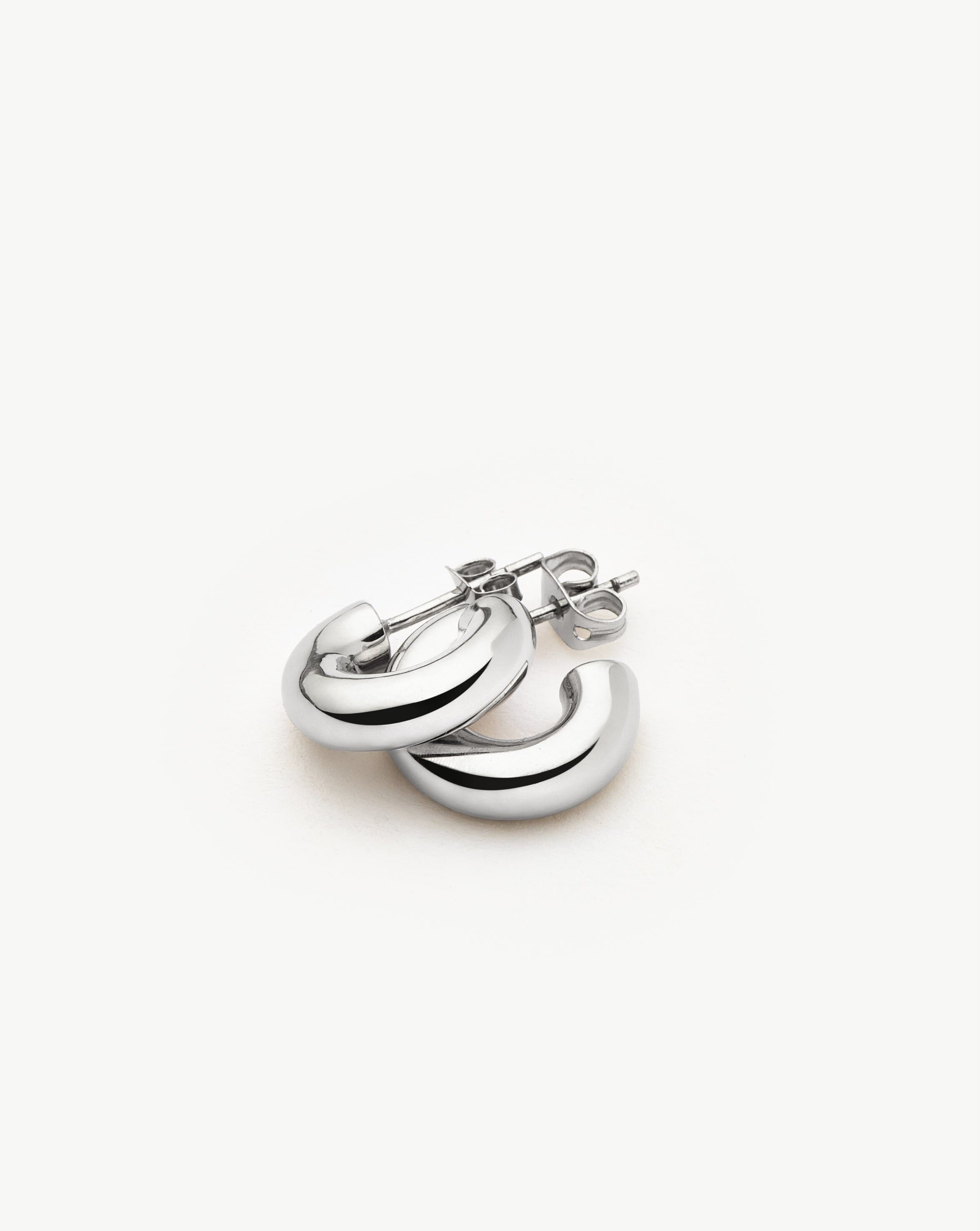 Chubby Mini Hoop Earrings | Sterling Silver Earrings Missoma 