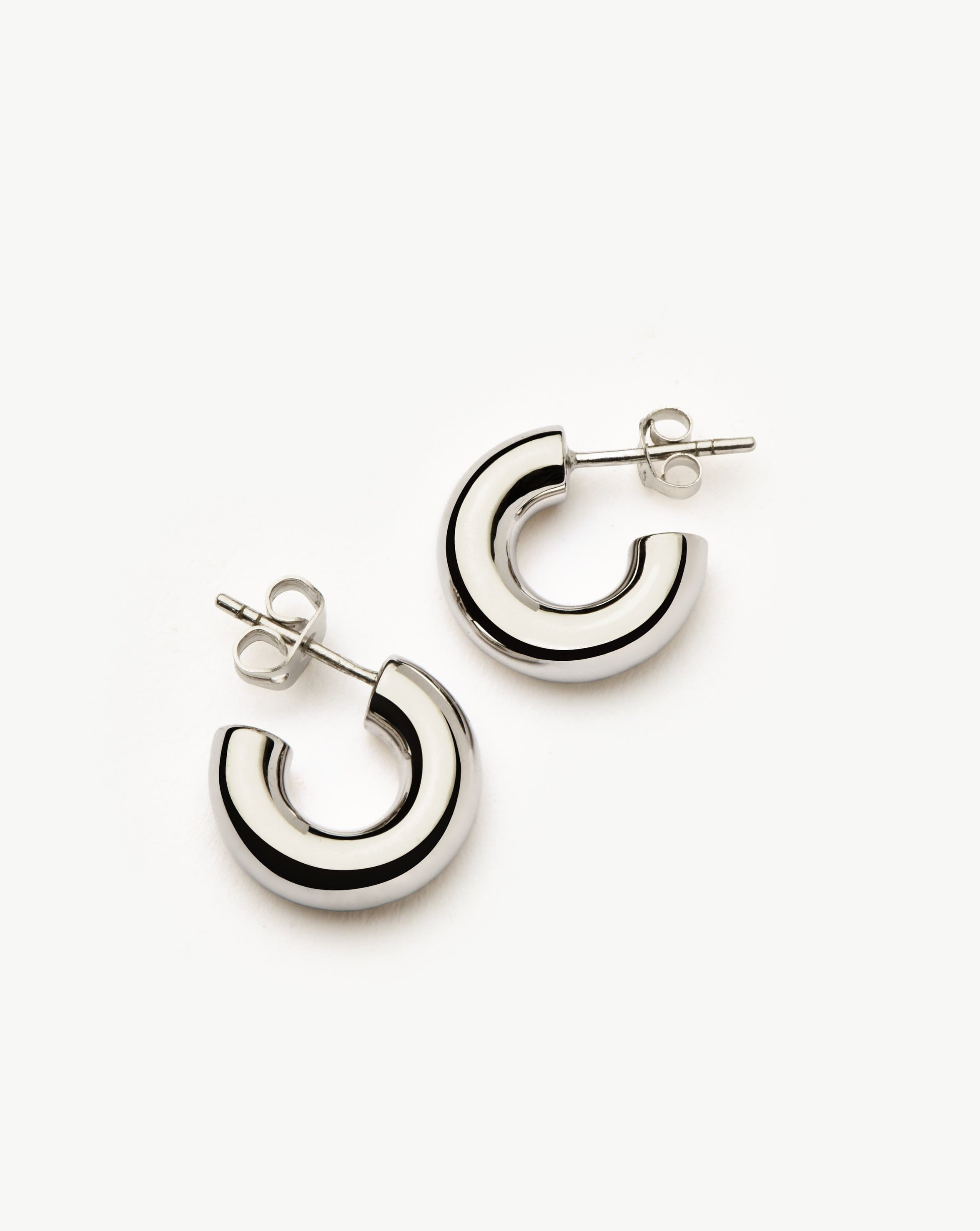 Chubby Mini Hoop Earrings | Sterling Silver Earrings Missoma 