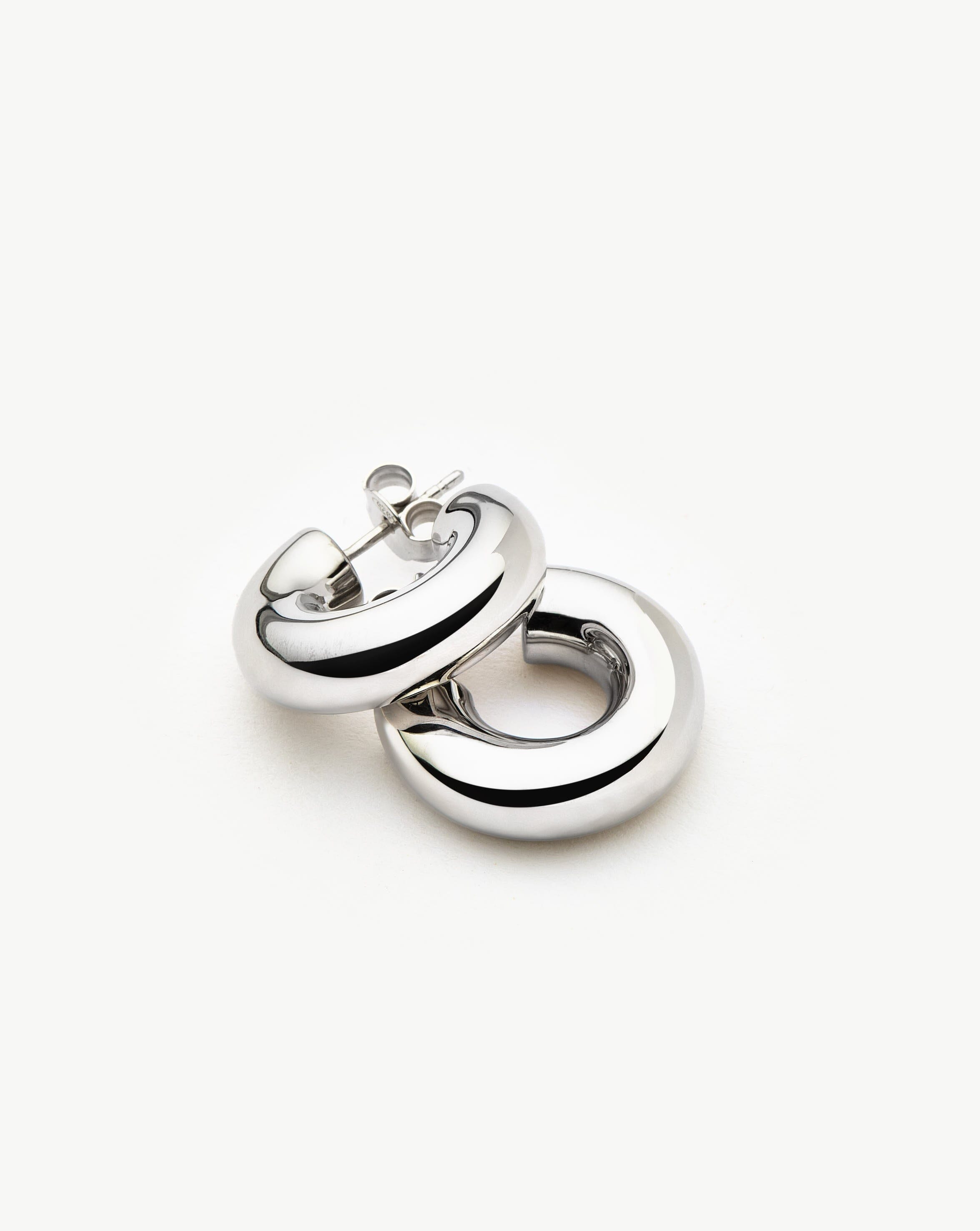 Chubby Small Hoop Earrings | Sterling Silver Earrings Missoma 