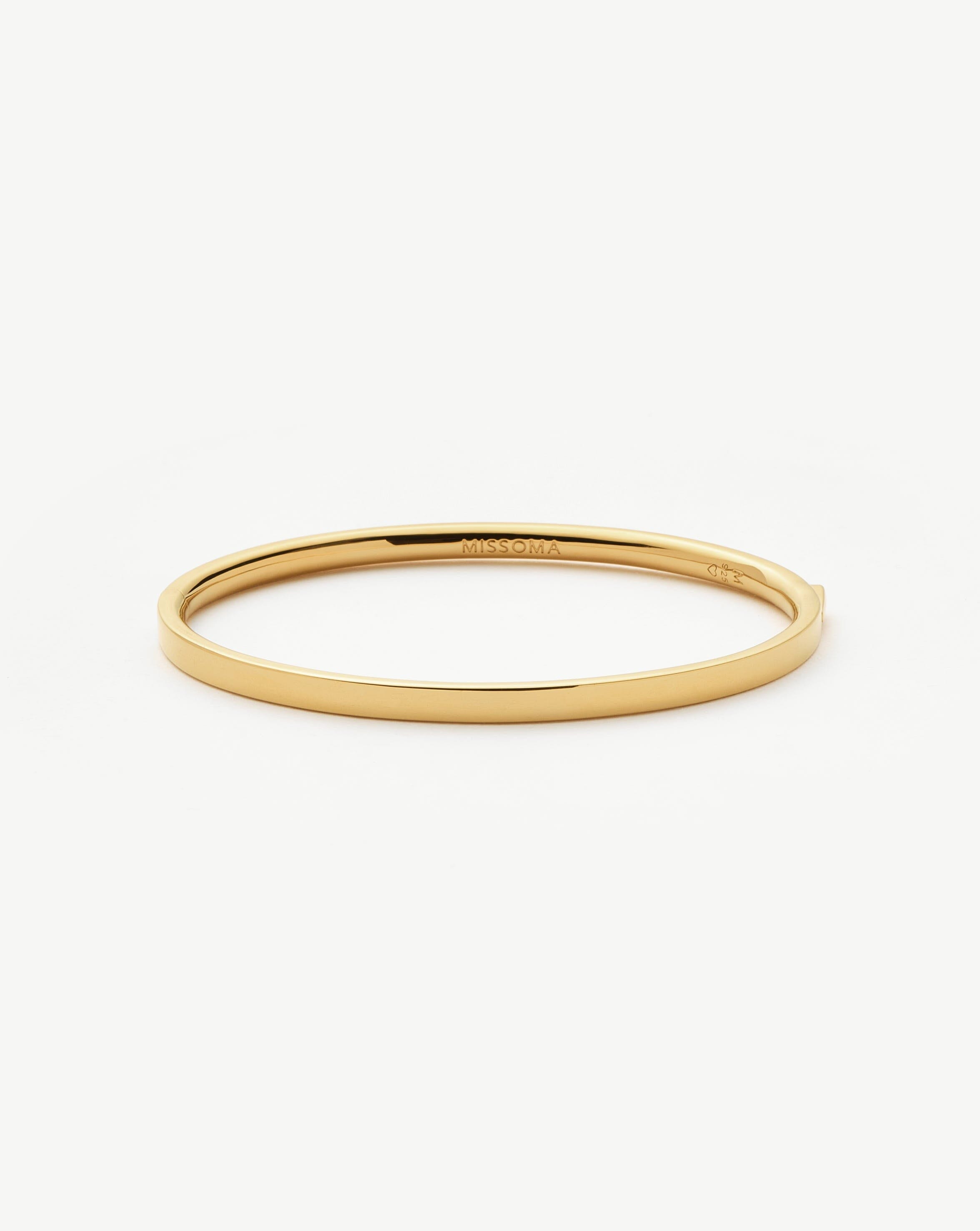 Classic Hinged Bangle | 18ct Gold Vermeil Bracelets Missoma 