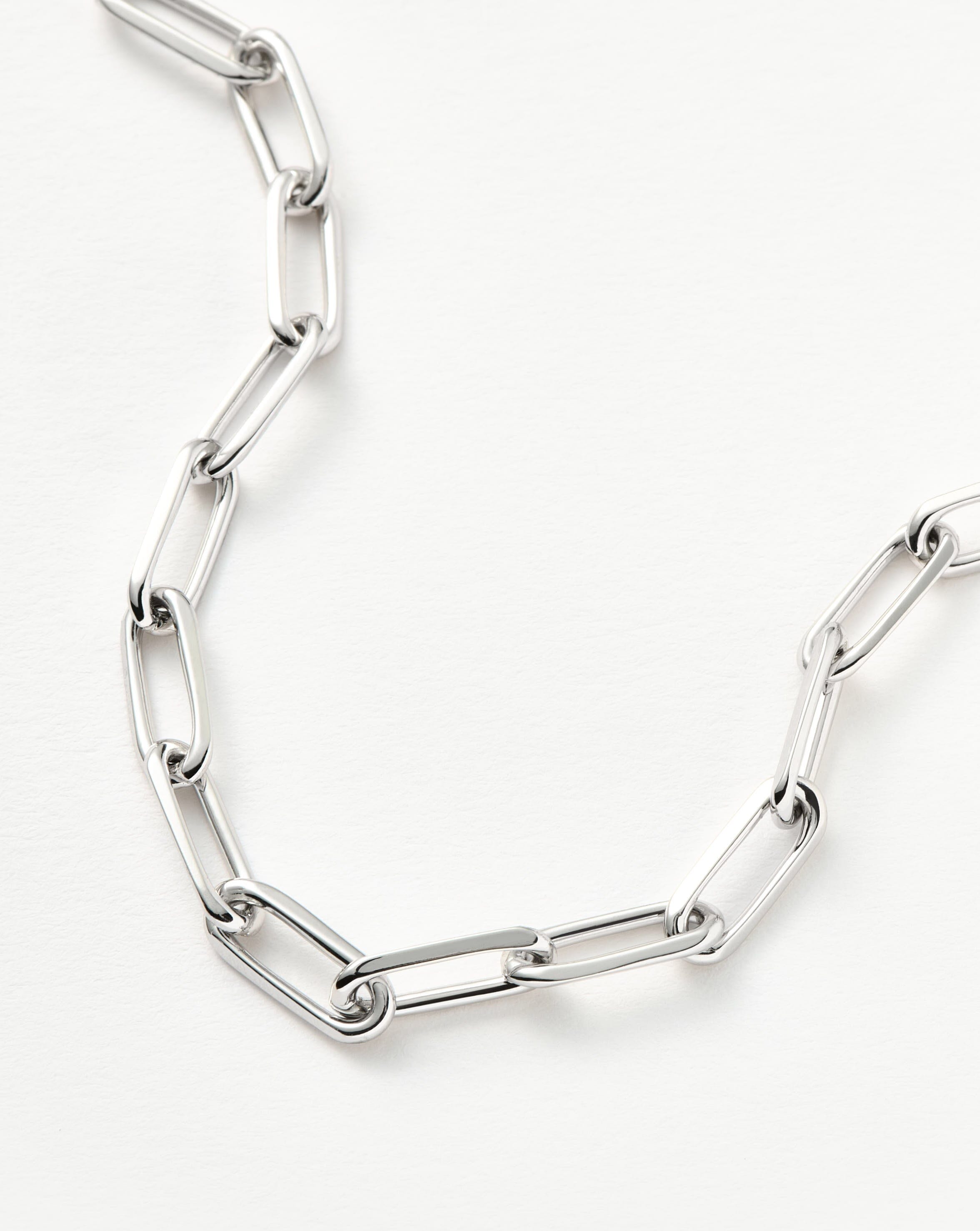 Classic Mini Paperclip Chain Bracelet | Silver Plated Bracelets Missoma 