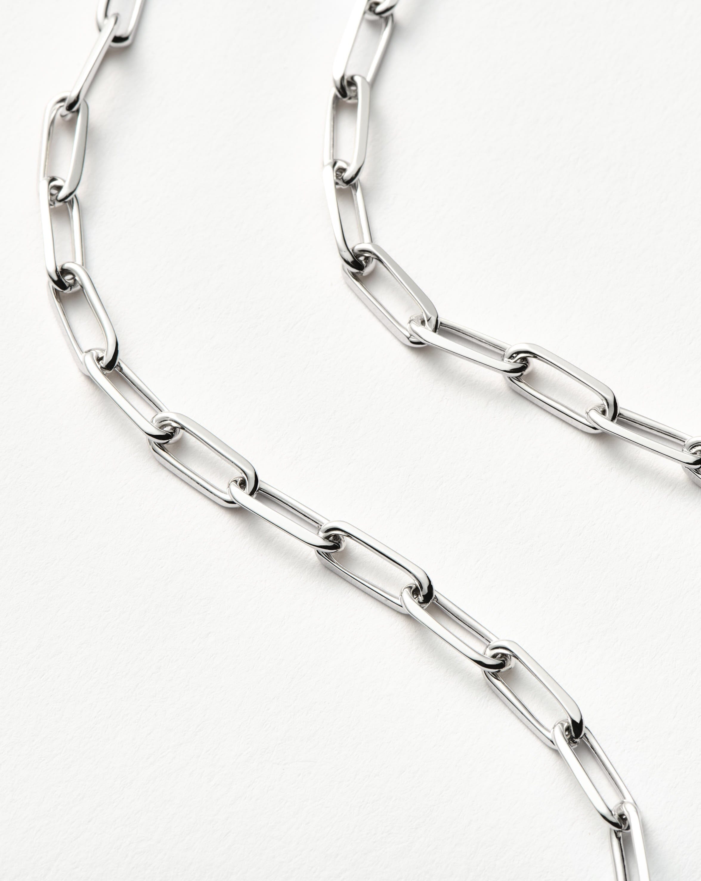 Classic Mini Short Paperclip Chain Necklace | Silver Plated Necklaces Missoma 