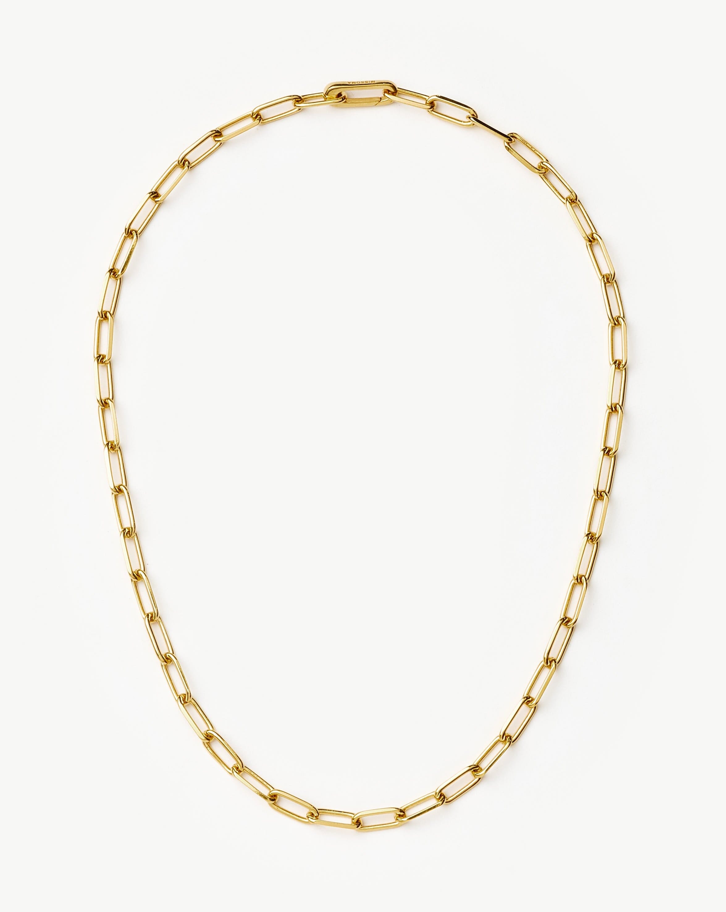 Classic Paperclip Chain Necklace | 18ct Gold Plated Necklaces Missoma 