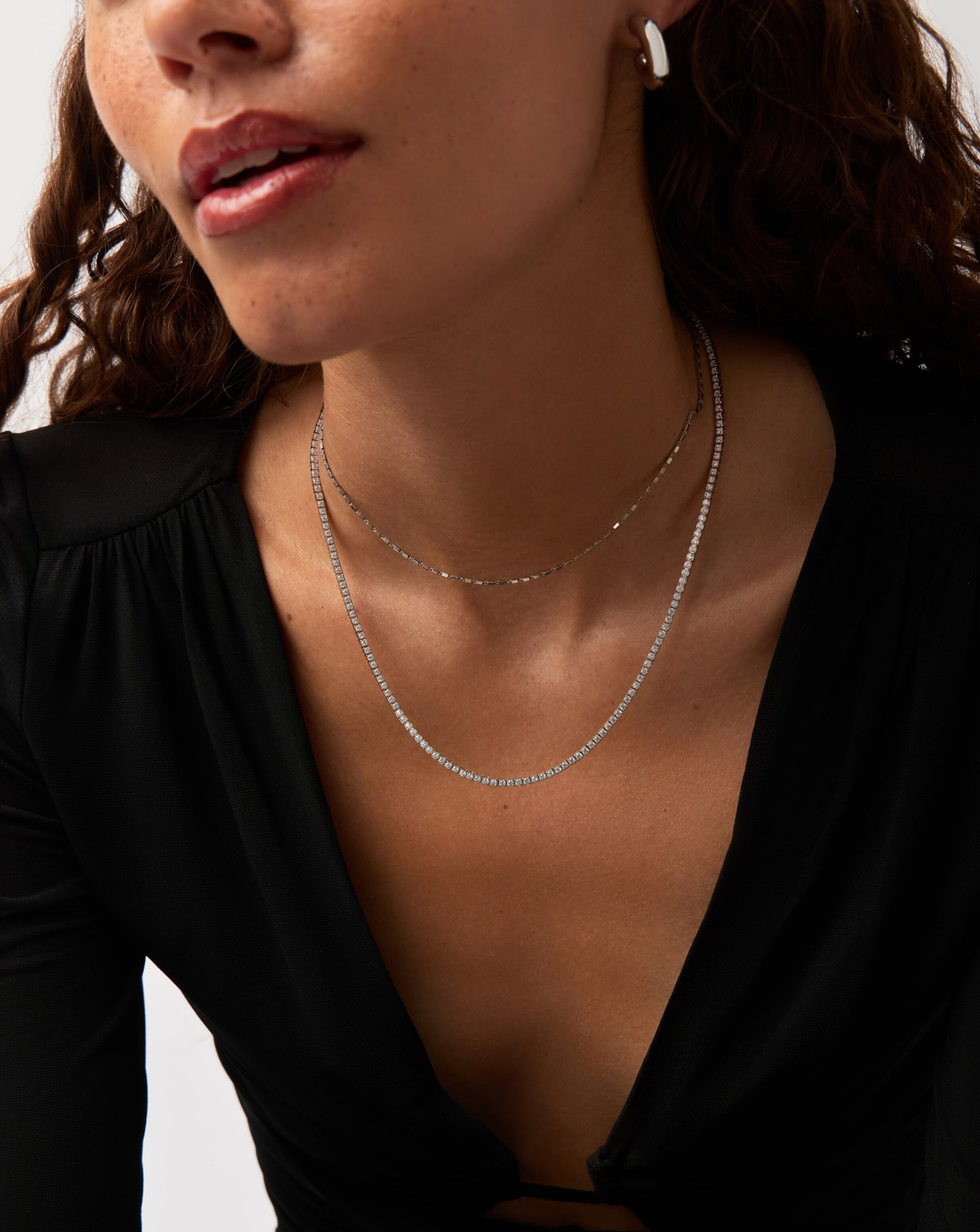 Classic Tennis Necklace | Sterling Silver Cubic Zirconia Necklaces Missoma 