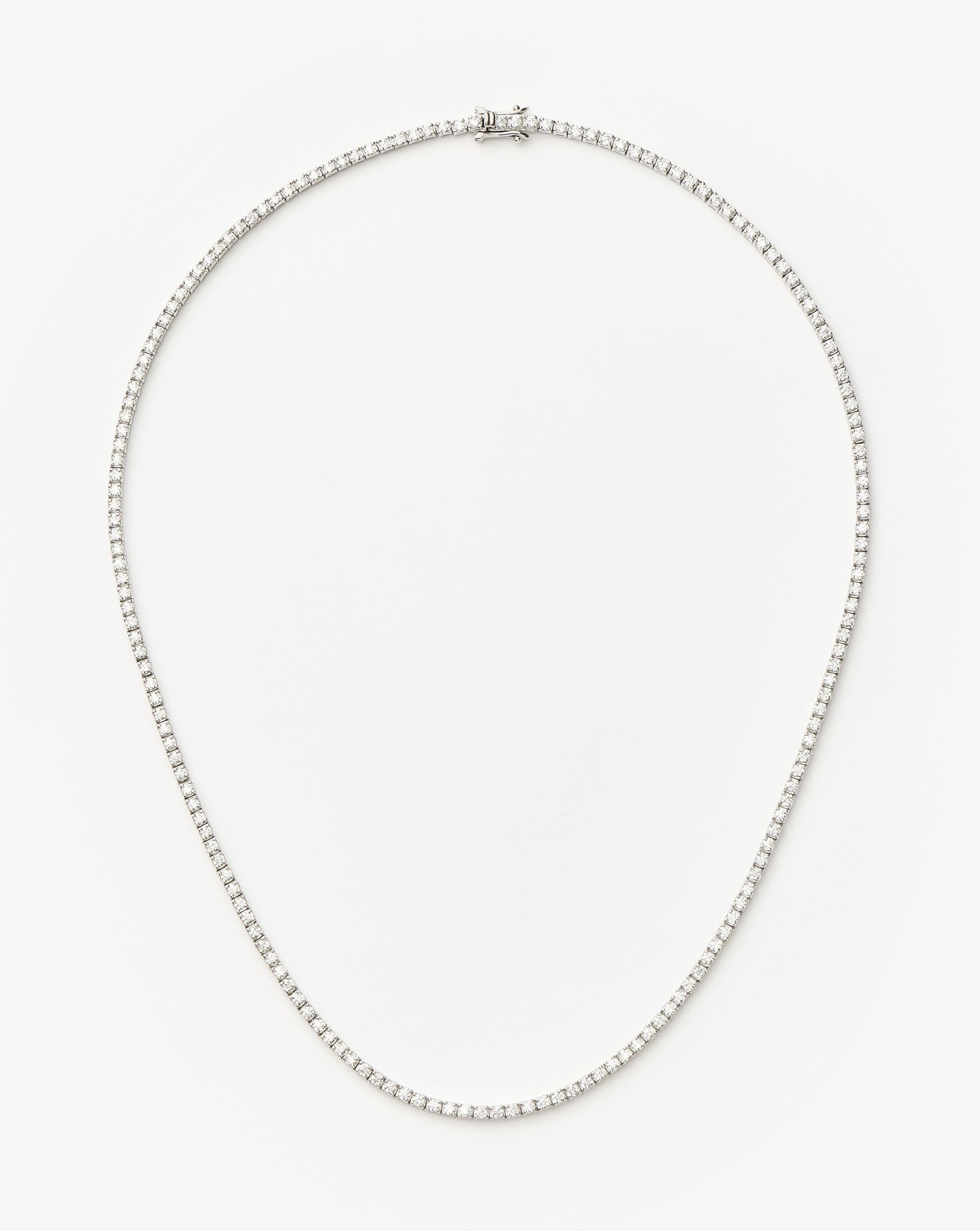 Classic Tennis Necklace | Sterling Silver Cubic Zirconia Necklaces Missoma 