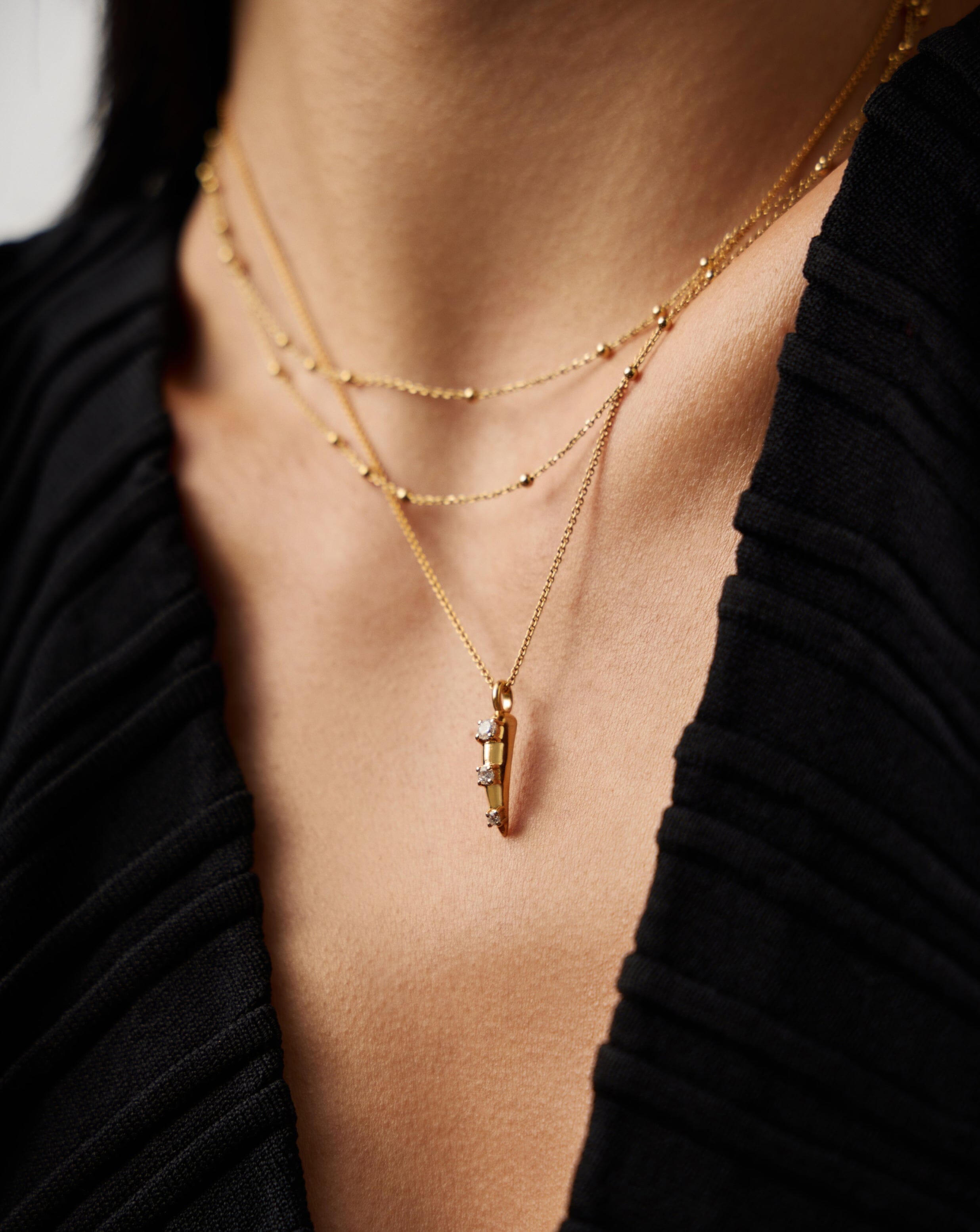 Claw Studded Pendant Necklace Necklaces Missoma 