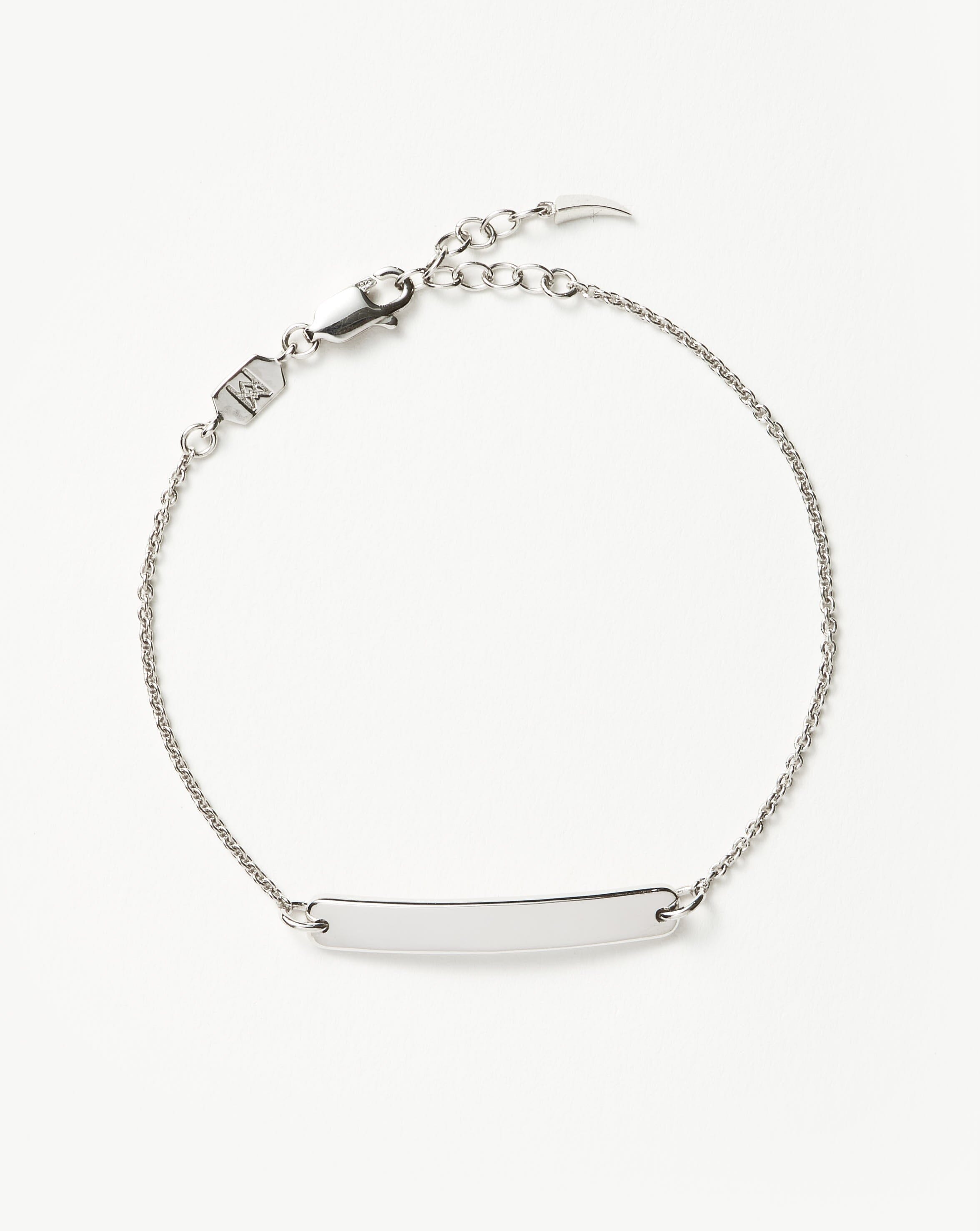 Engravable Bar Chain Bracelet | Silver Plated Bracelets Missoma 