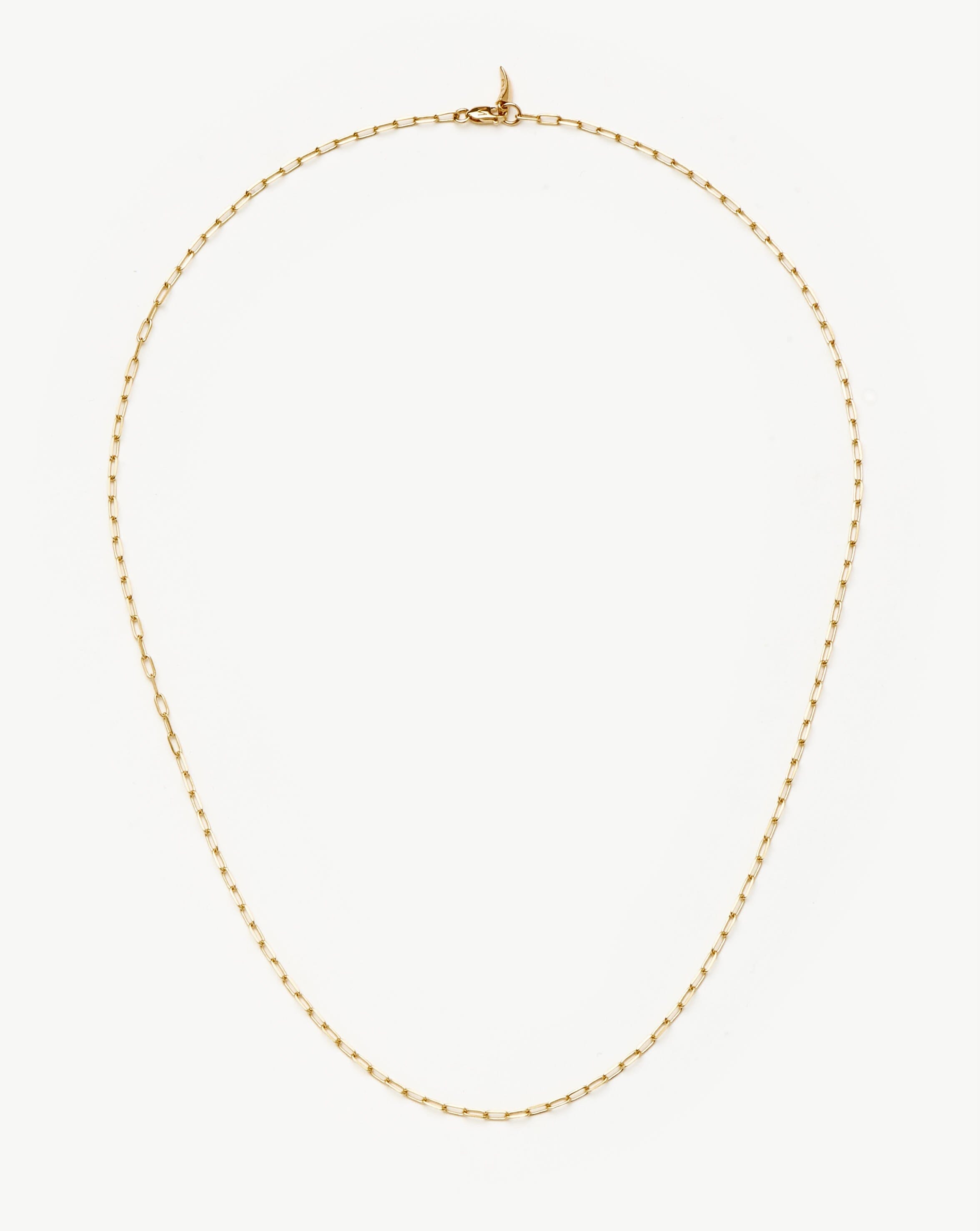 Fine Classic Paperclip Chain Necklace | 14ct Solid Gold Necklaces Missoma 