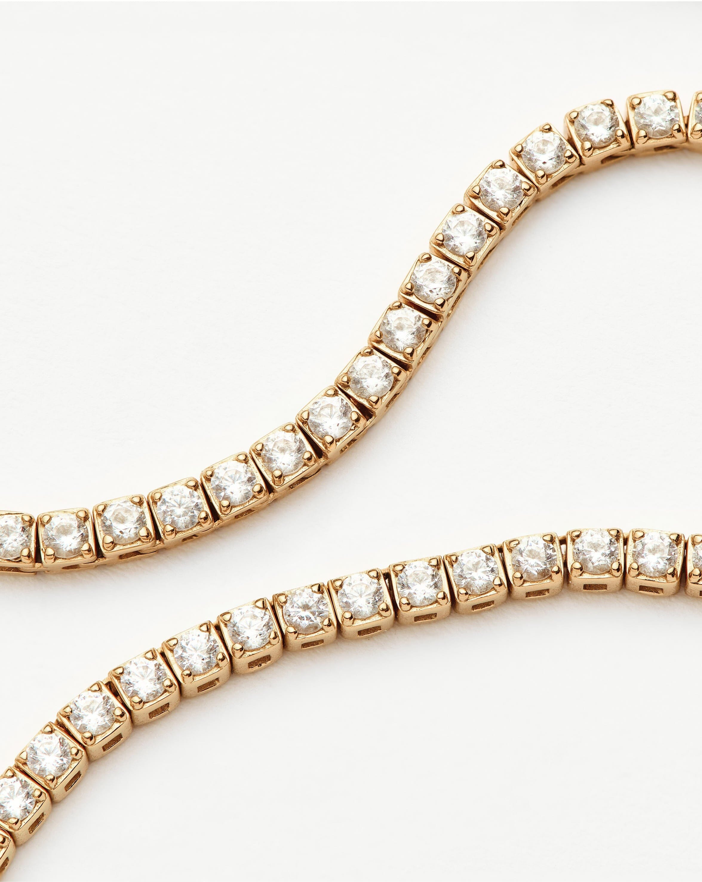 Fine Diamond Tennis Necklace | 14ct Solid Gold Diamond Necklaces Missoma 