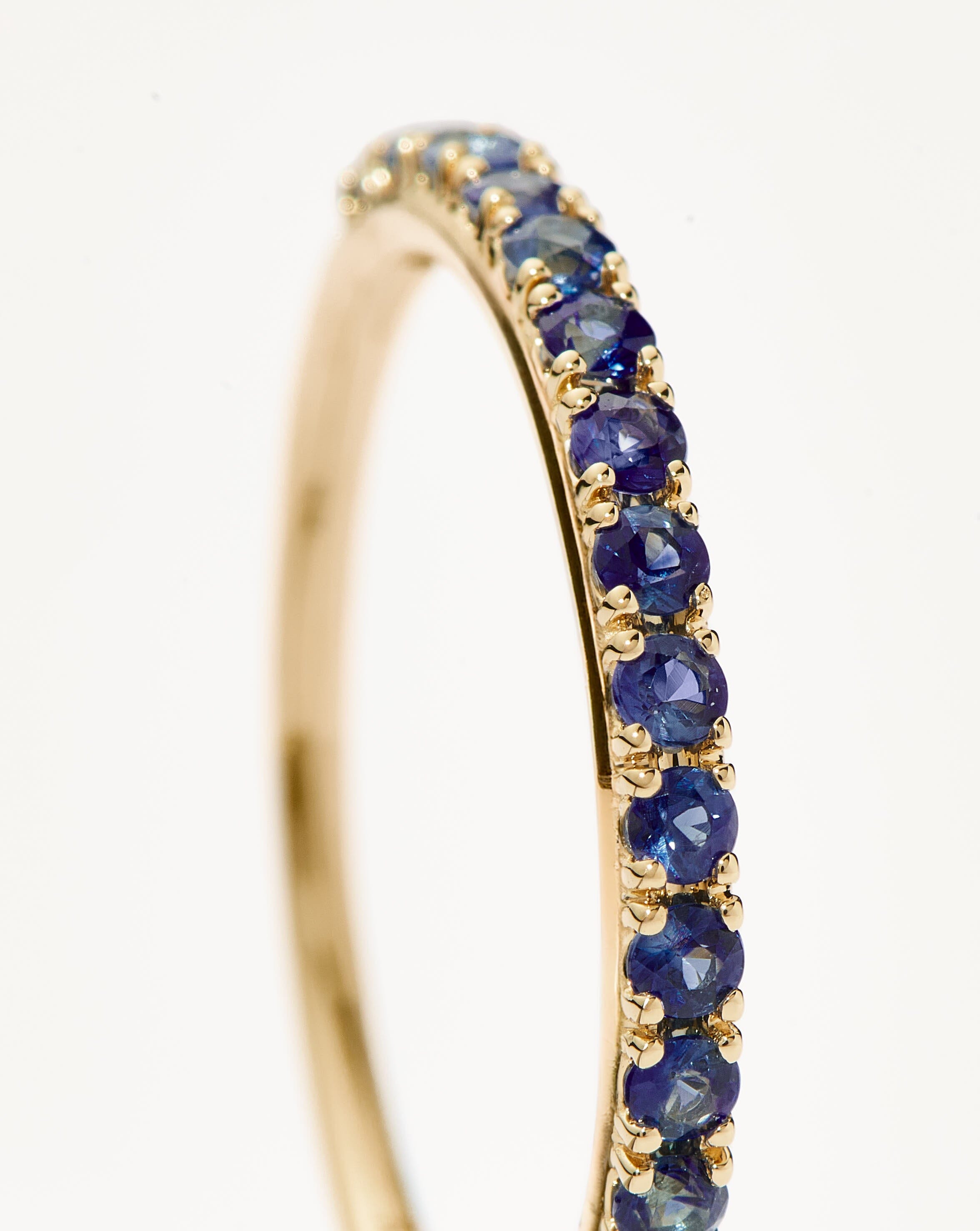 Fine Half Sapphire Eternity Ring | 14ct Solid Gold/Sapphire Rings Missoma 