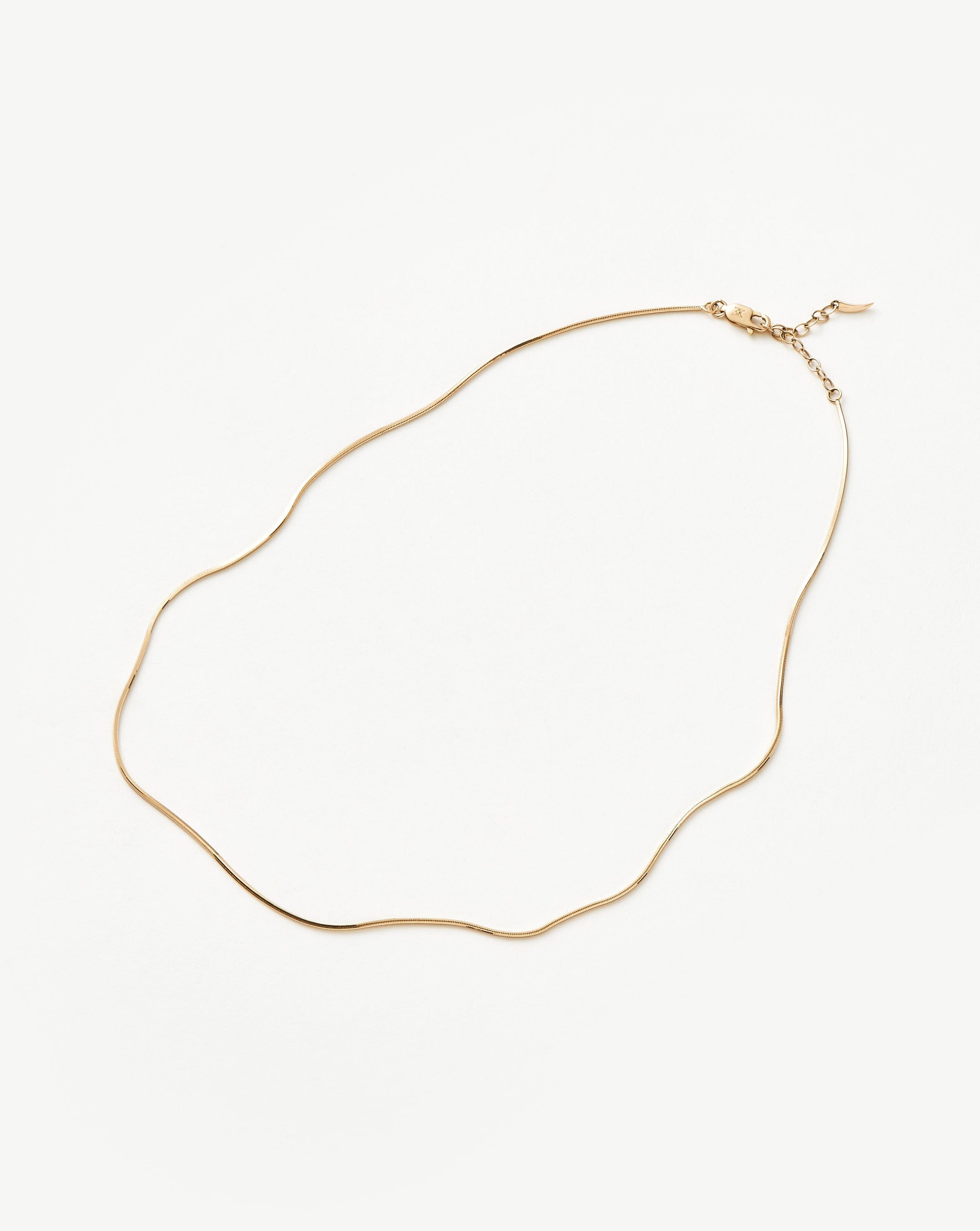 Fine Square Snake Chain Necklace Necklaces | Missoma
