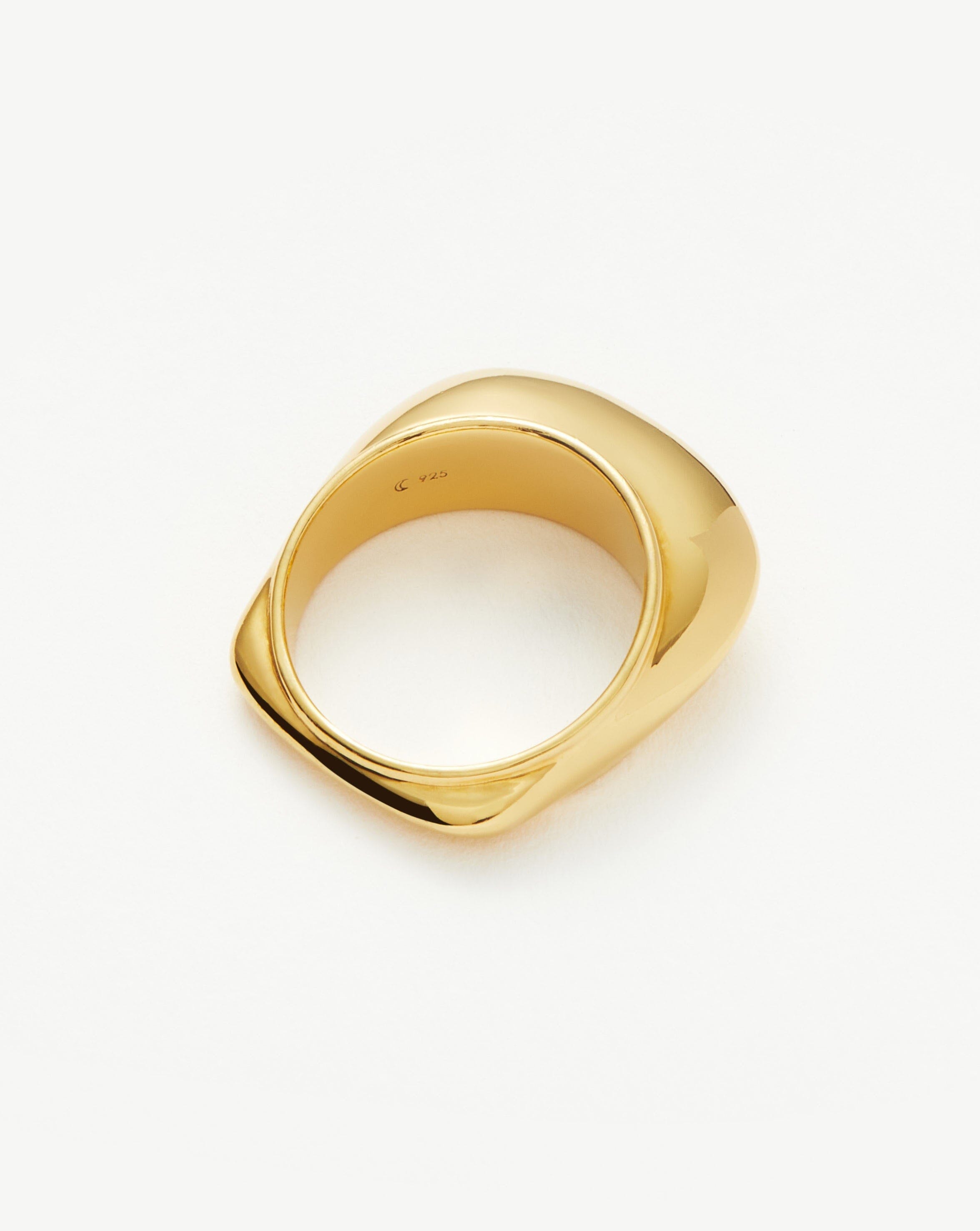 Hera Dome Stacking Ring | 18ct Gold Vermeil Rings Missoma 