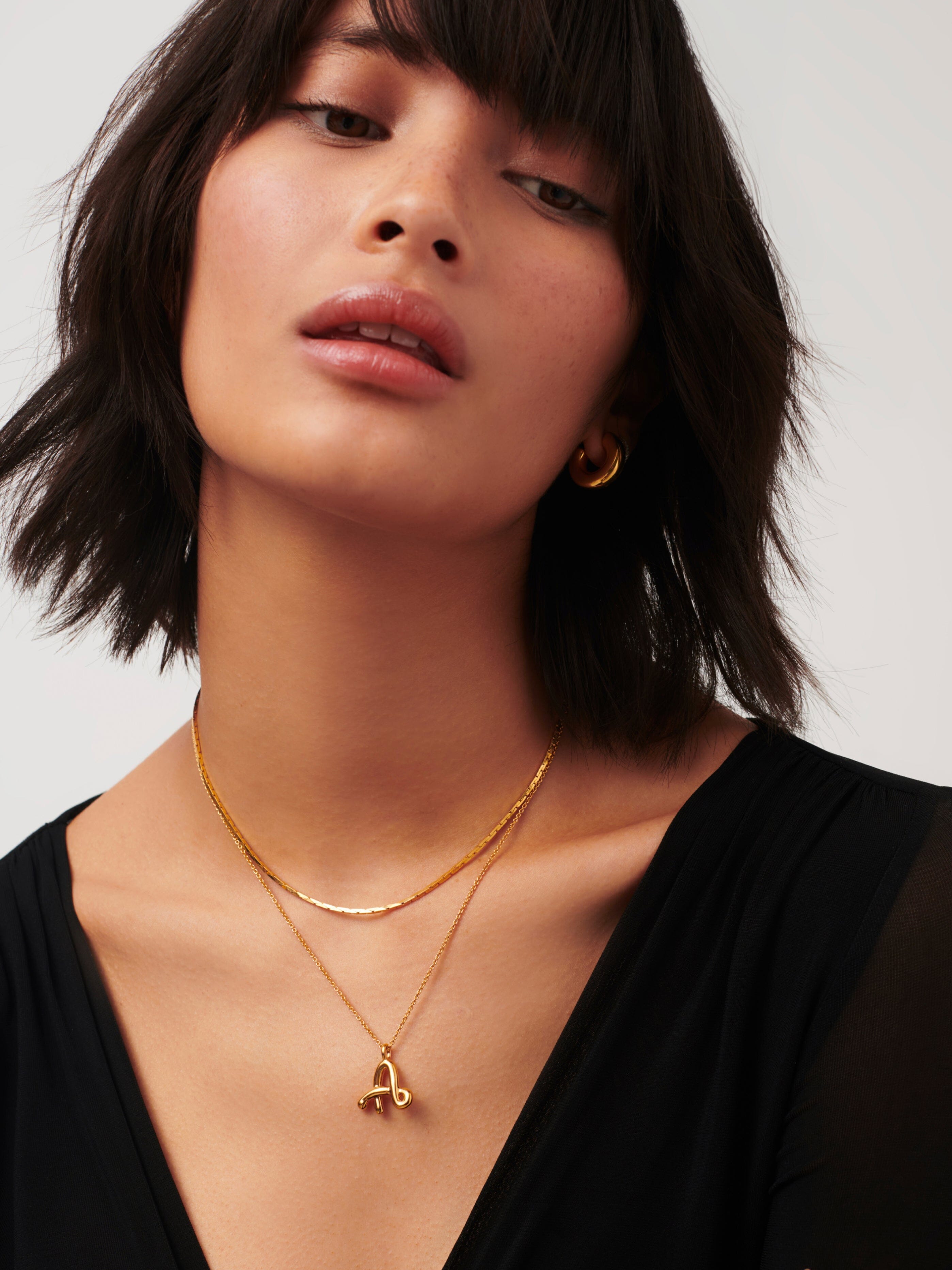 Missoma gold flat clearance snake chain necklace