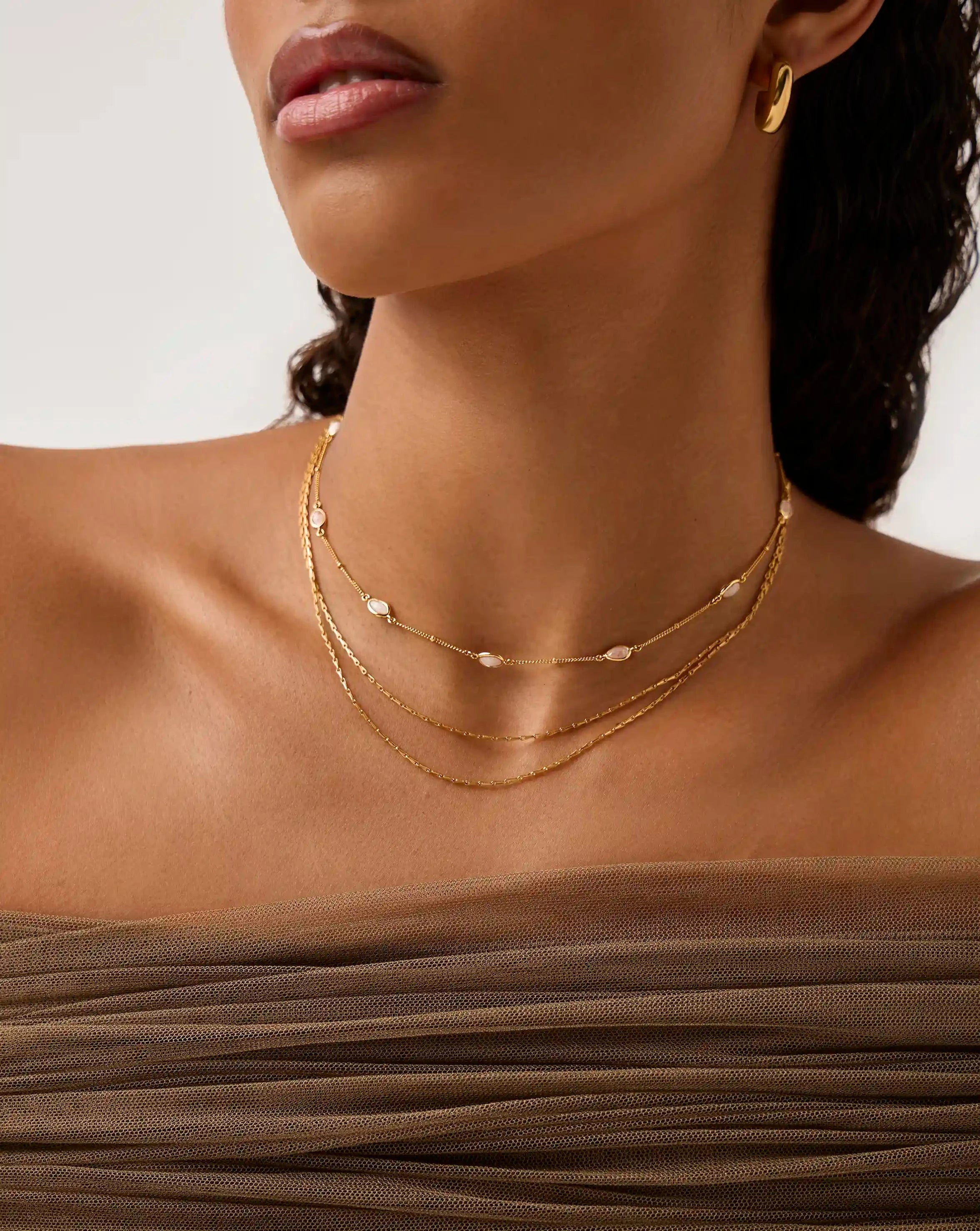 Magma & Twisted Double Chain Necklace Set | 18ct Gold Vermeil Layering Sets Missoma 