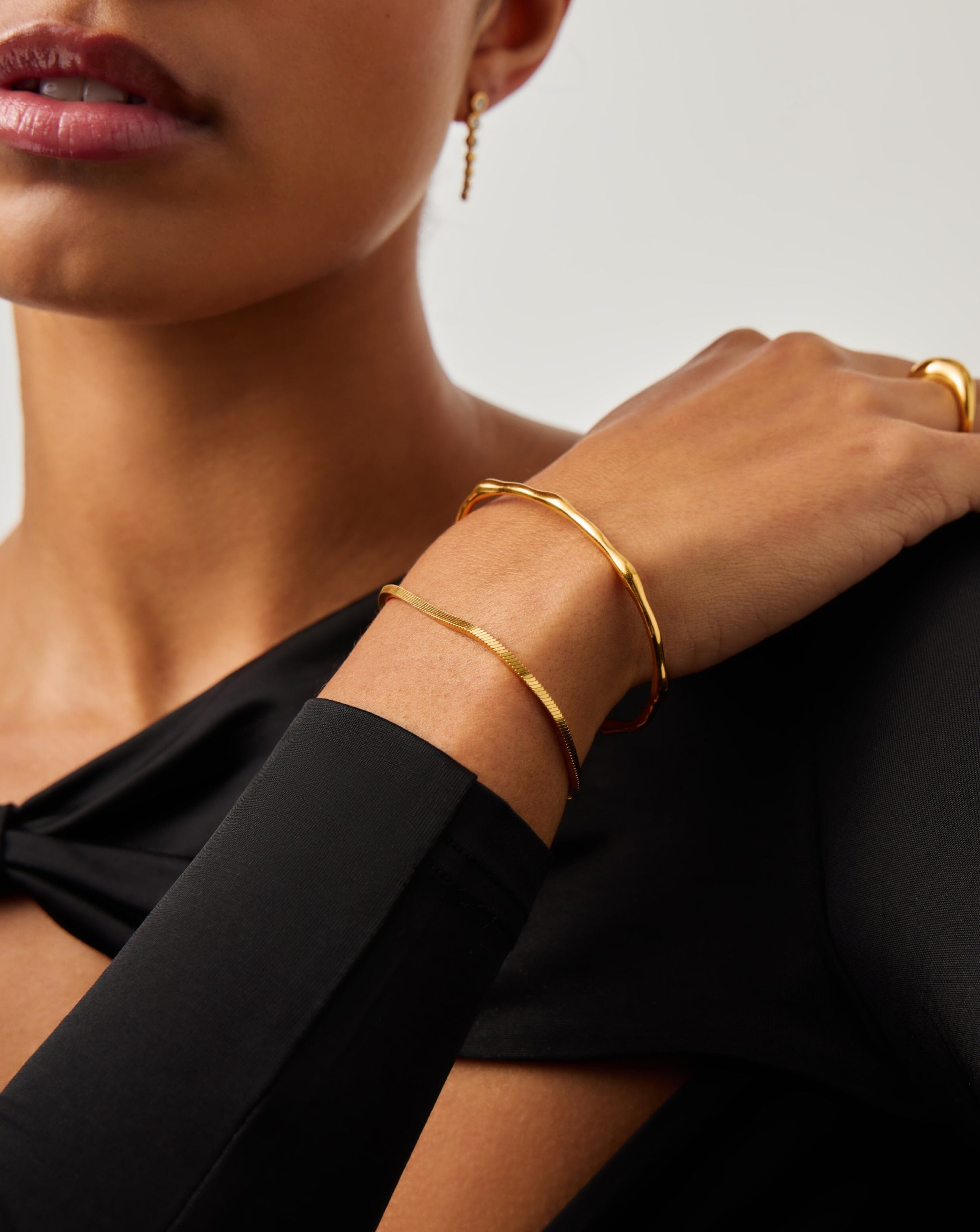 Molten Cuff Bracelet | 18ct Gold Plated Bracelets Missoma 