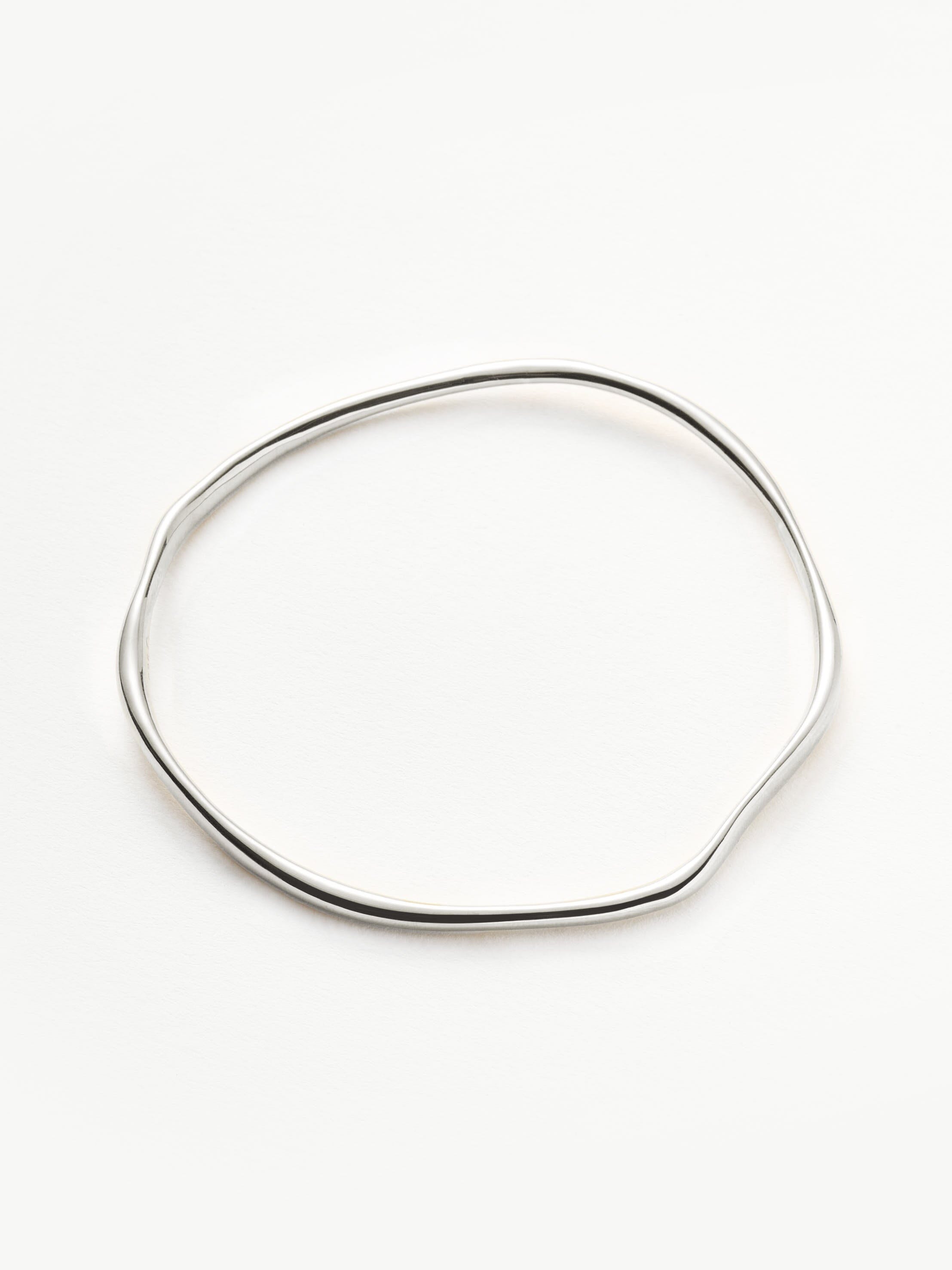 Molten Ripple Bangle | Sterling Silver Bracelets Missoma 