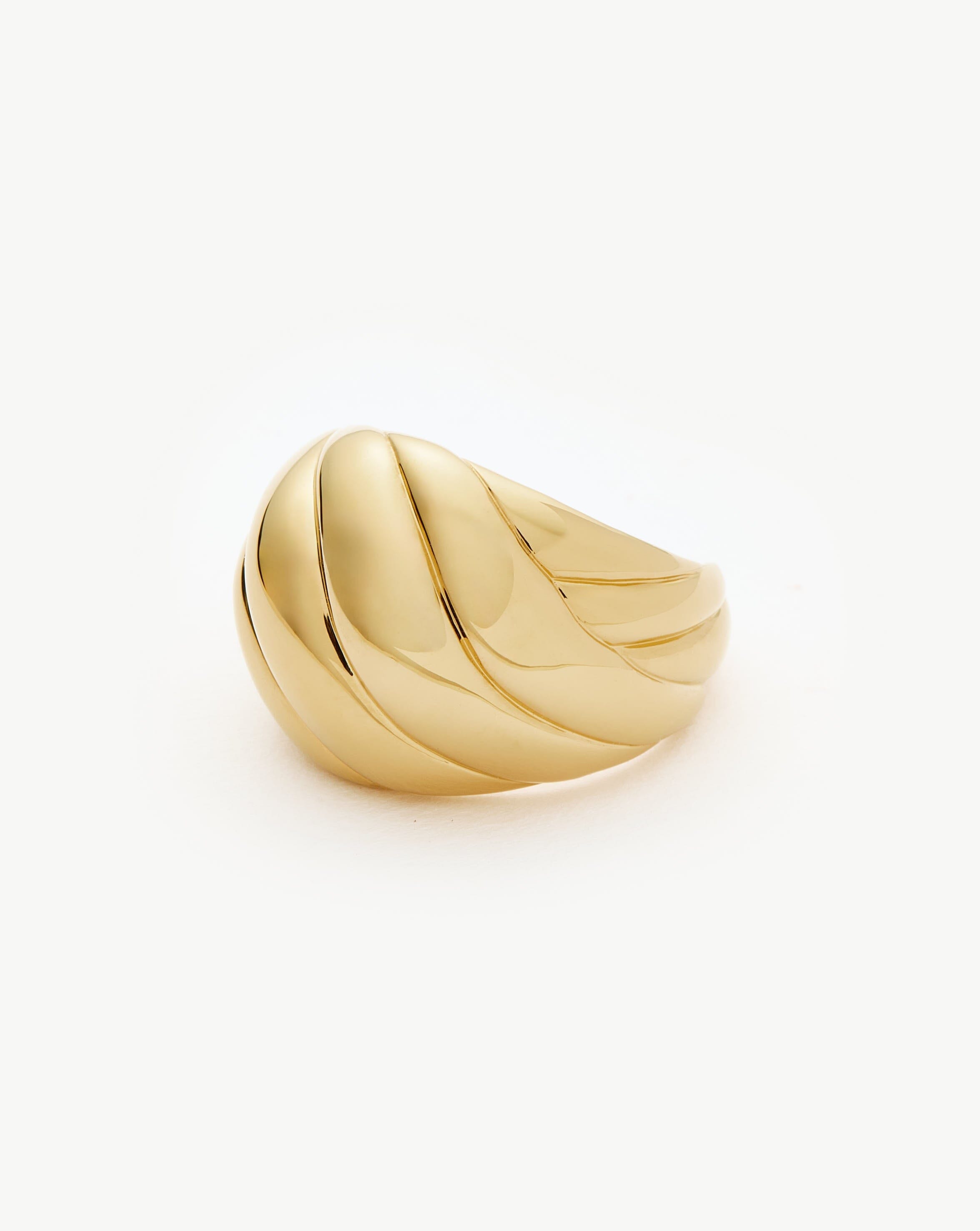 Rouje Marisa Chunky Dome Ring | 18ct Gold Plated Missoma 