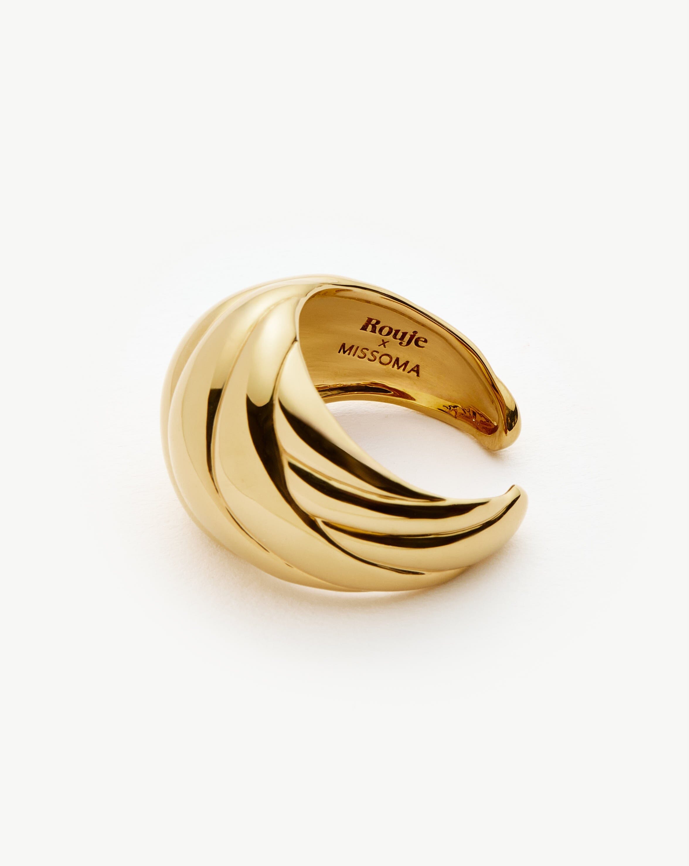 Rouje Marisa Chunky Dome Ring | 18ct Gold Plated Missoma 