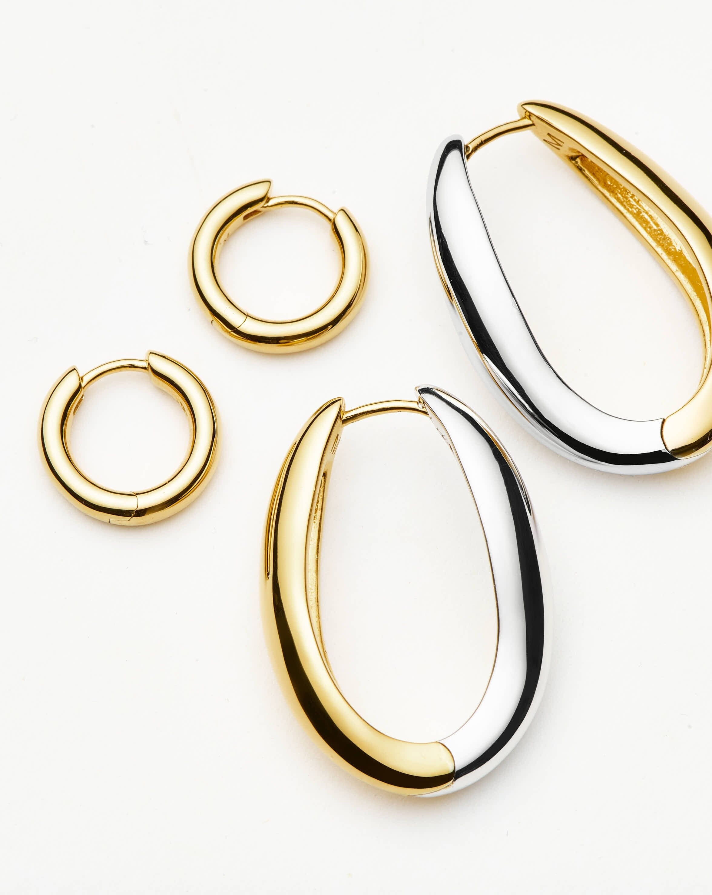 Savi Signature Hoop Set | Gold/Mixed Metal Layering Sets Missoma 