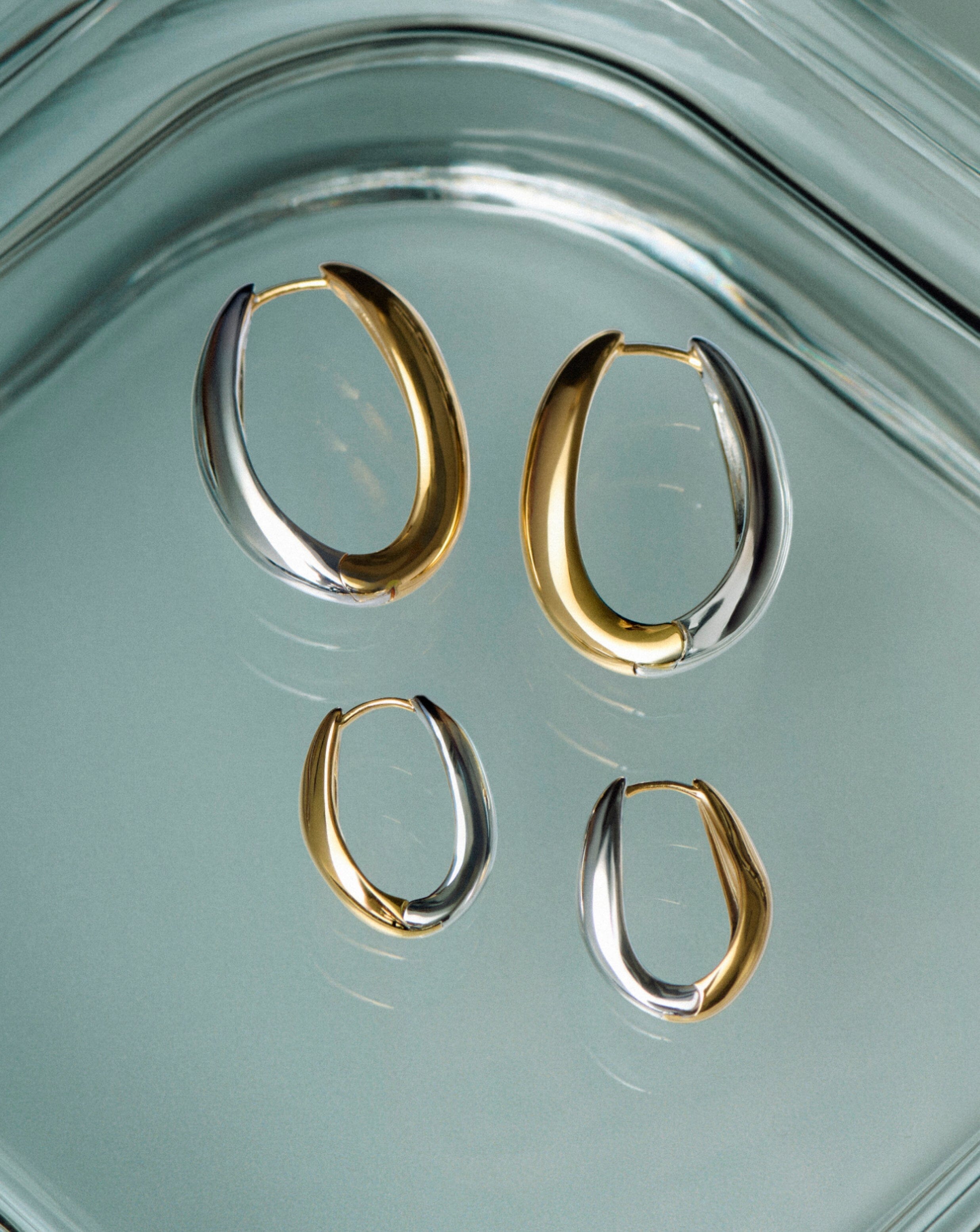 Savi Signature Large Hoop Earrings | Mix Metal Earrings Missoma 