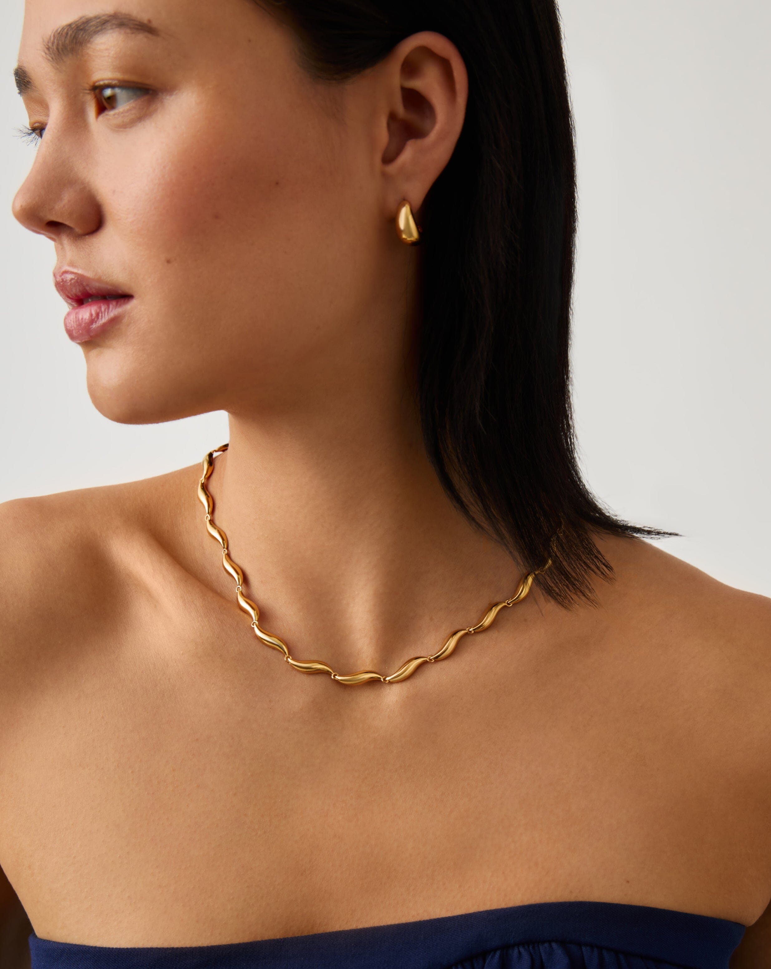 Savi Signature Link Chain Necklace | 18ct Gold Plated Necklaces Missoma 