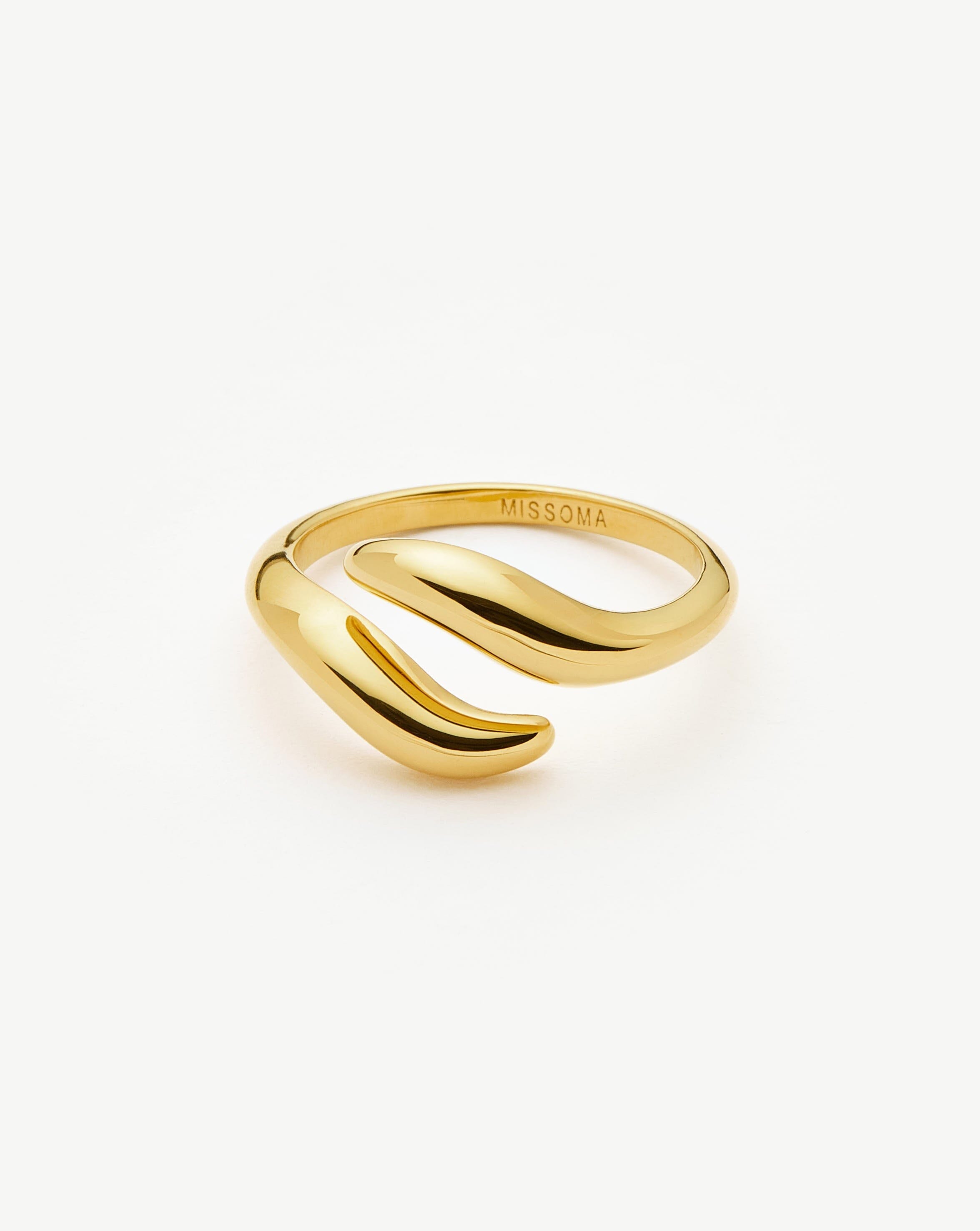 Savi Signature Open Ring | 18ct Gold Vermeil Rings Missoma 