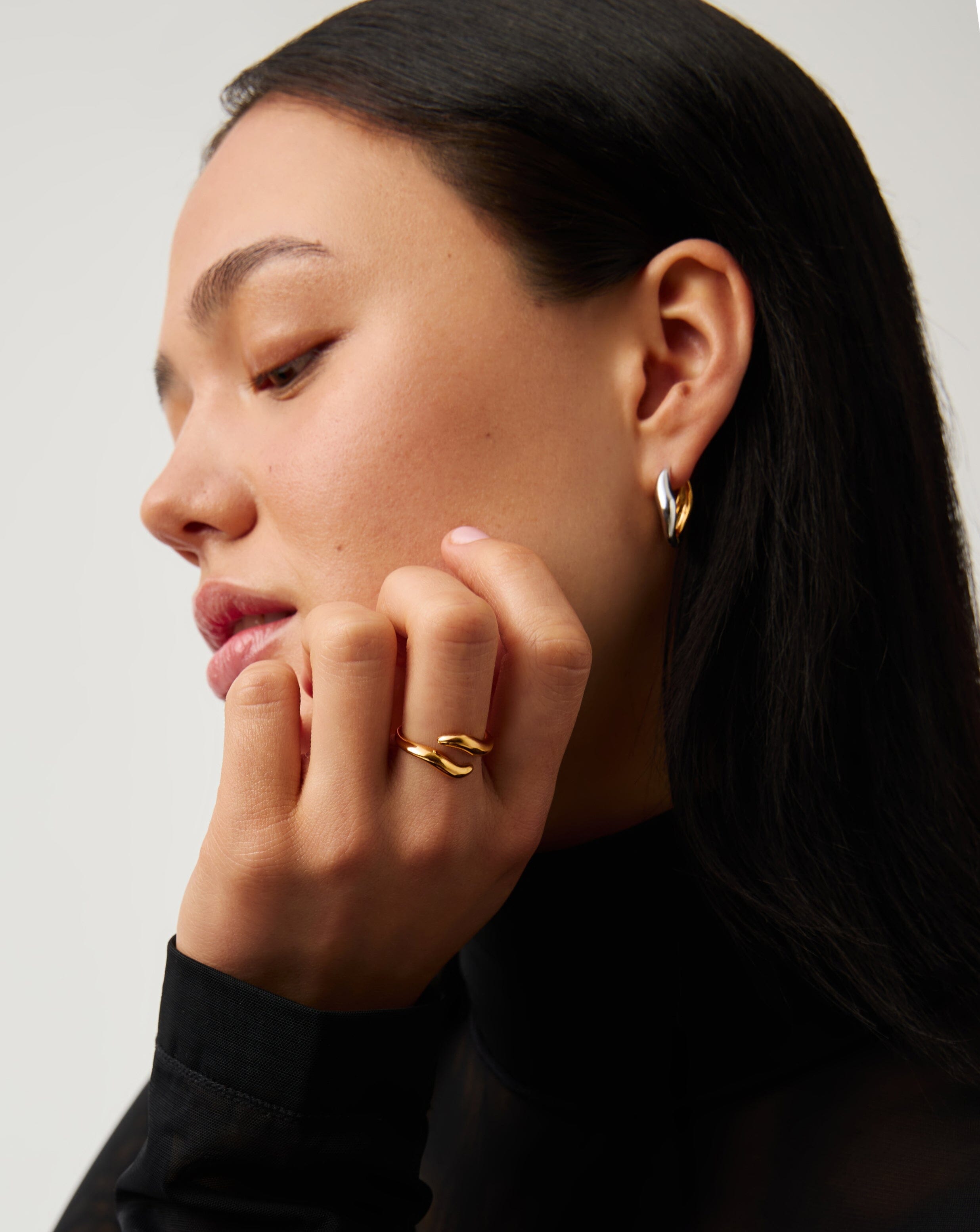 Savi Signature Open Ring | 18ct Gold Vermeil Rings Missoma 