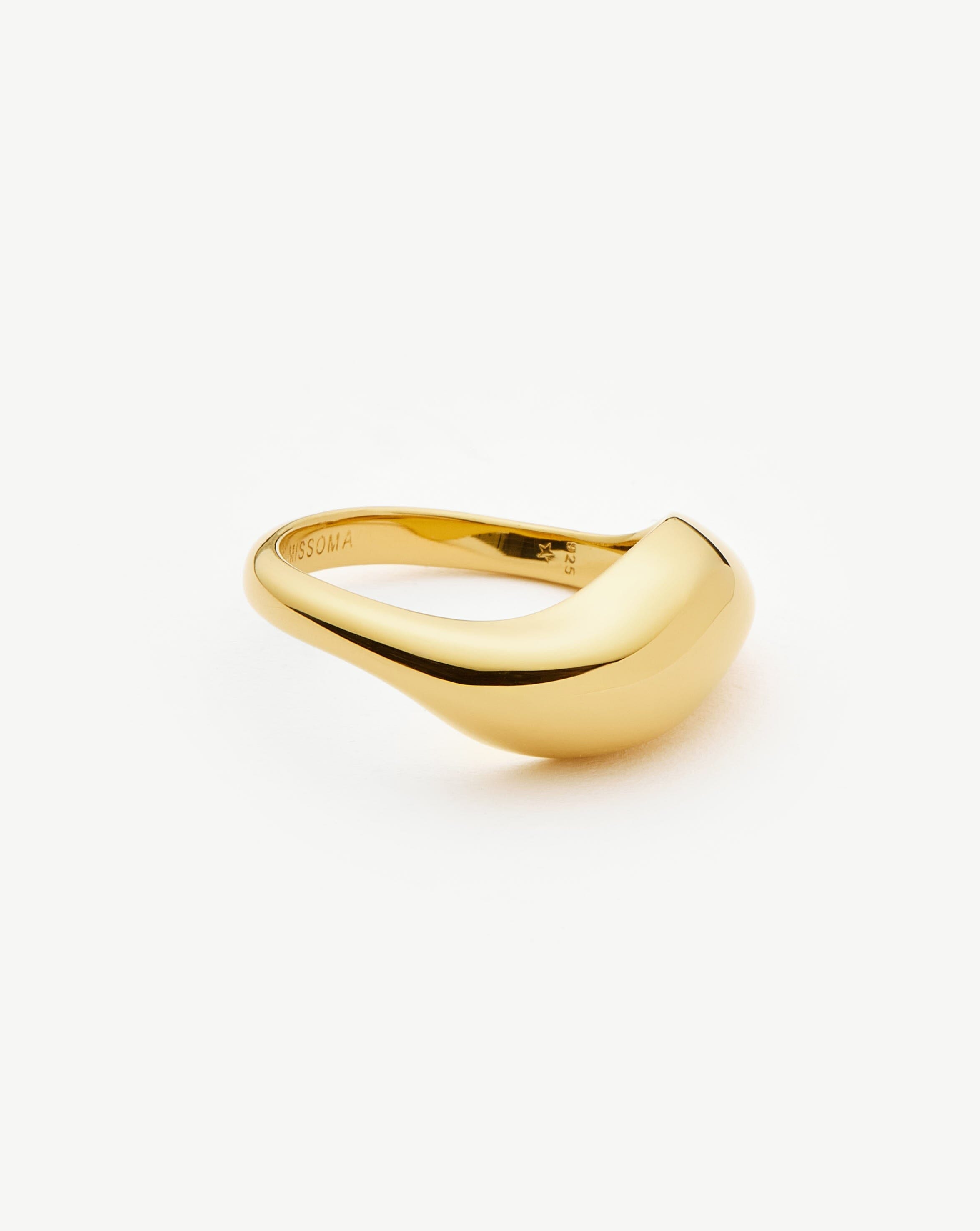 Savi Signature Stacking Ring | 18ct Gold Vermeil Rings Missoma 