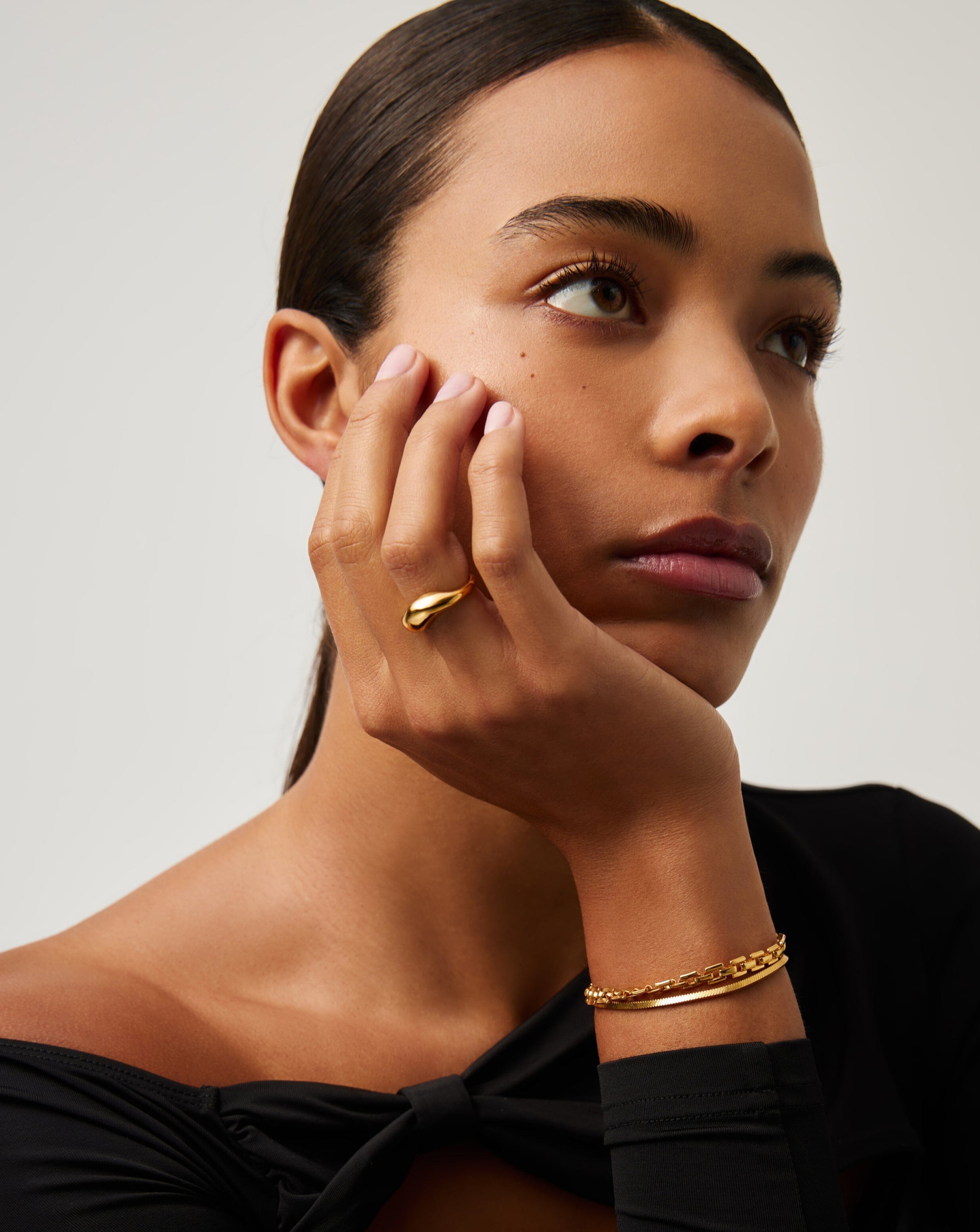 Savi Signature Stacking Ring | 18ct Gold Vermeil Rings Missoma 