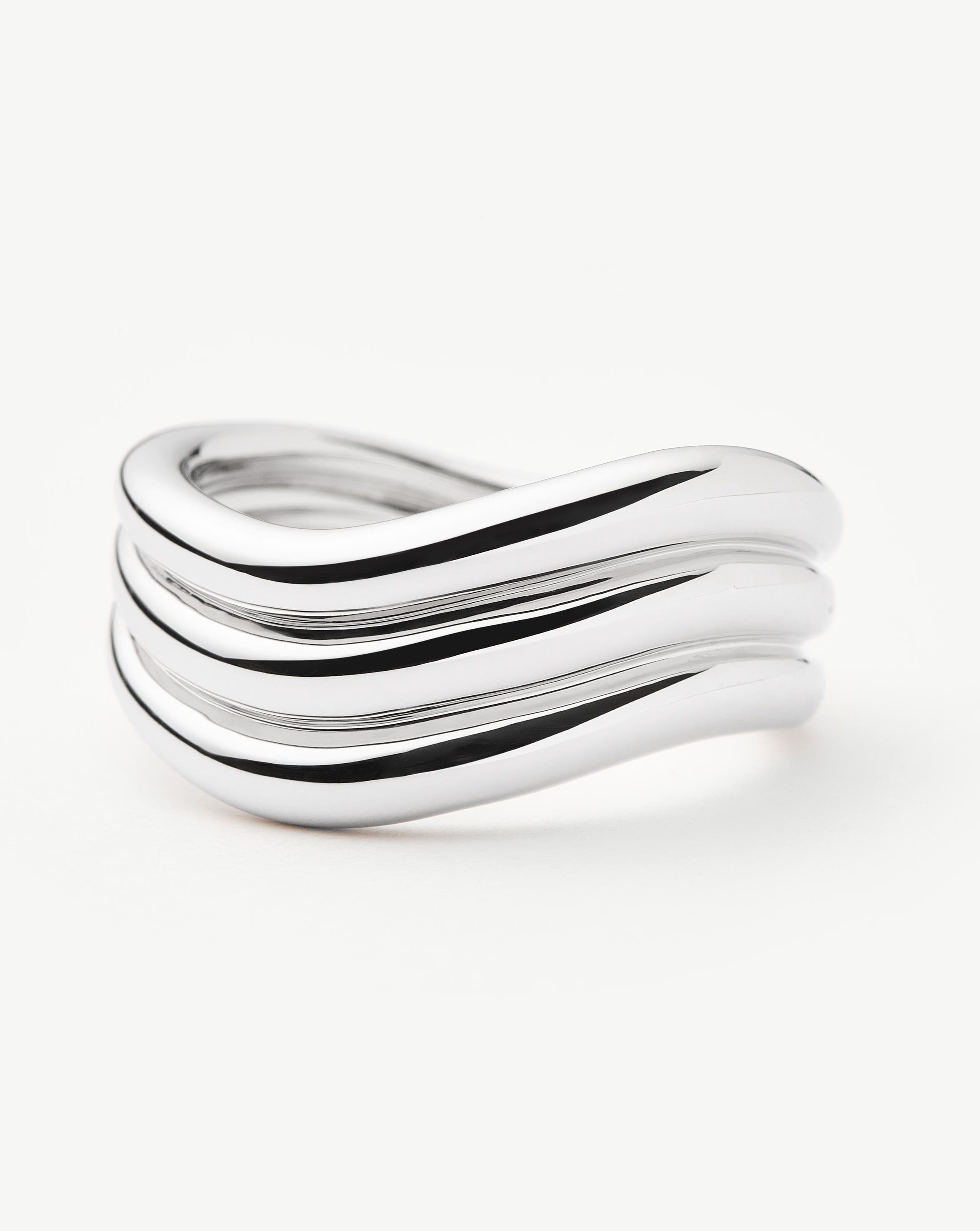 Savi Signature Triple Ring | Silver Plated Rings Missoma 