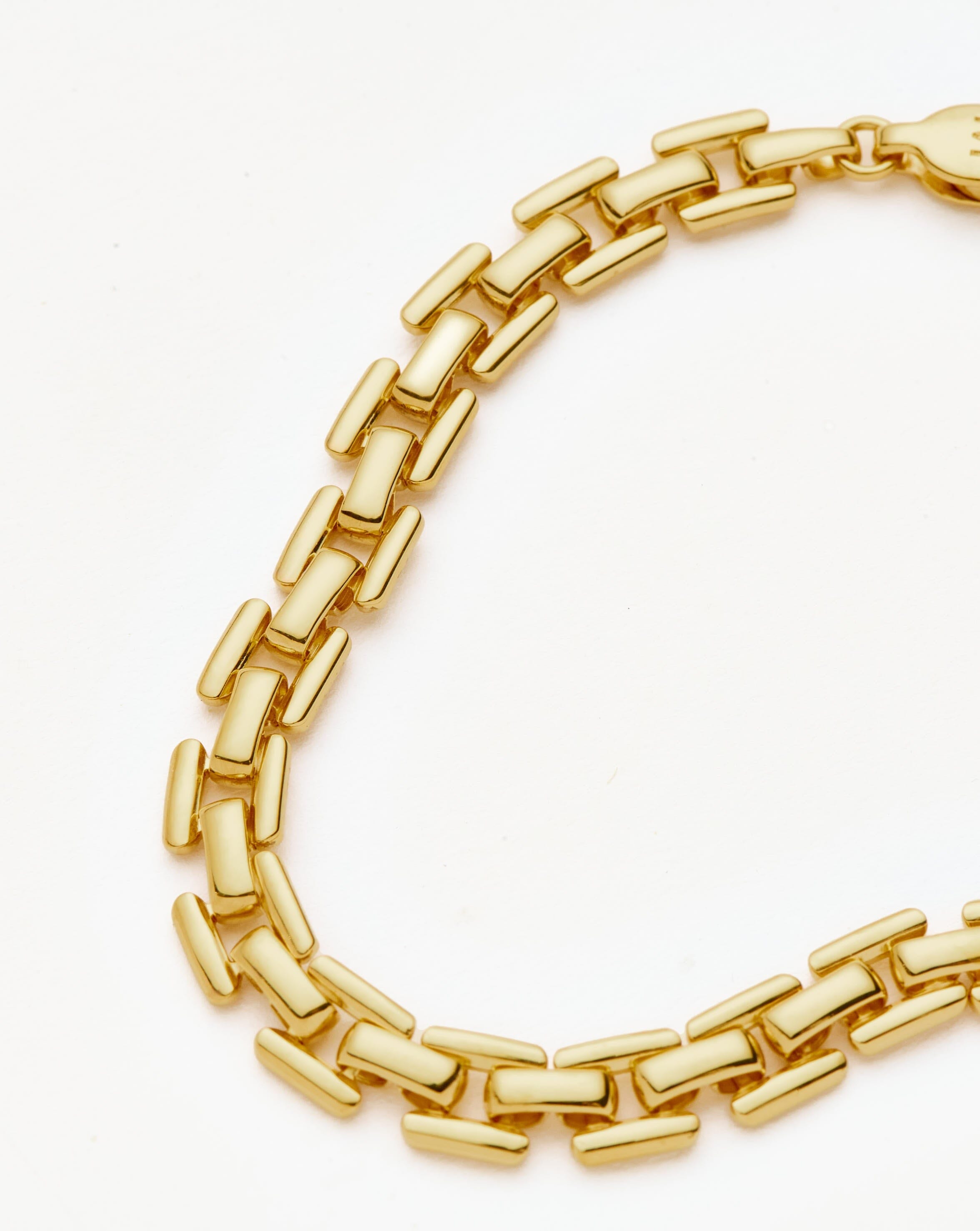 Timepiece Link Chain Bracelet | 18ct Gold Plated Bracelets Missoma 