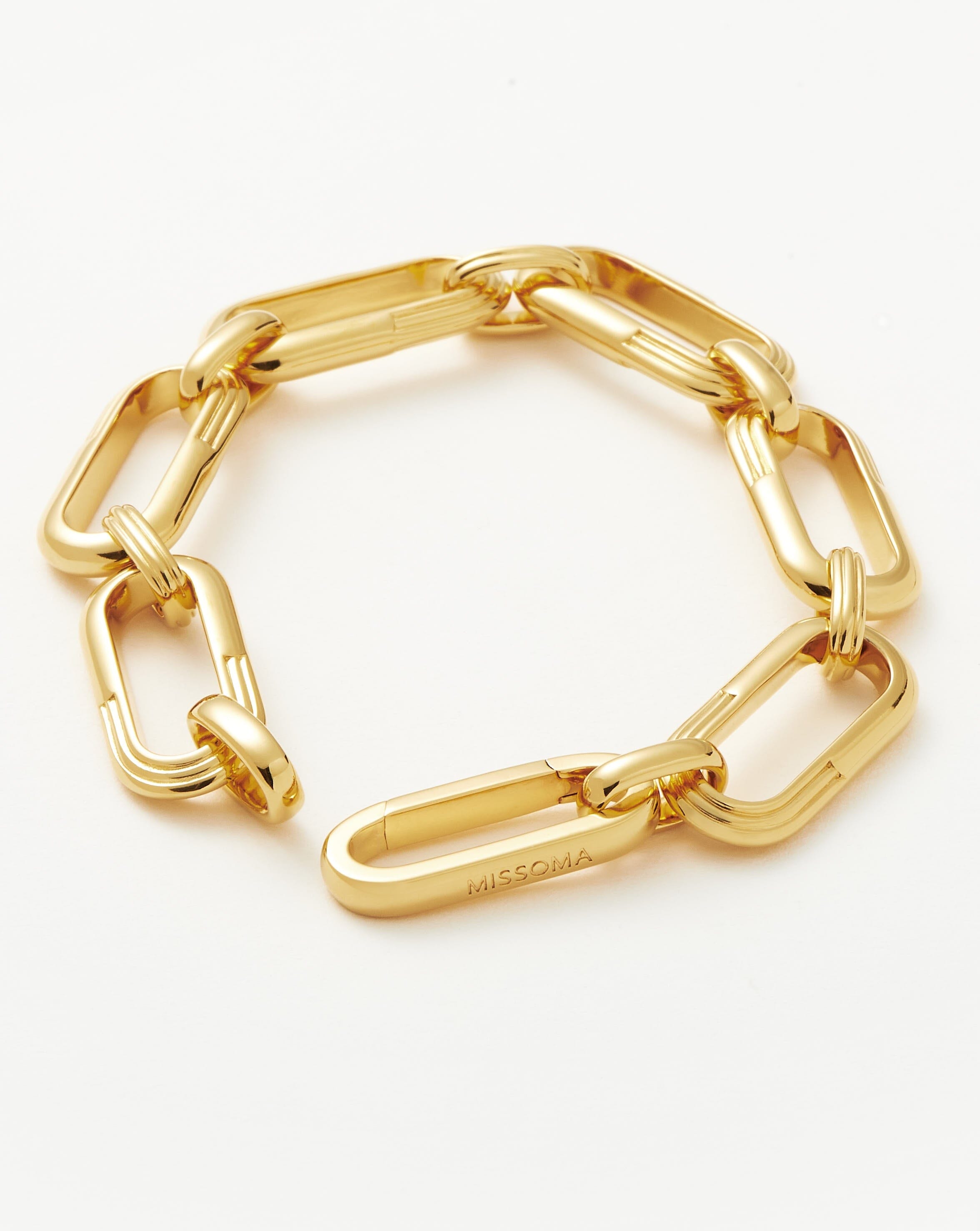 Zenyu Link Chunky Chain Bracelet | 18ct Gold Plated