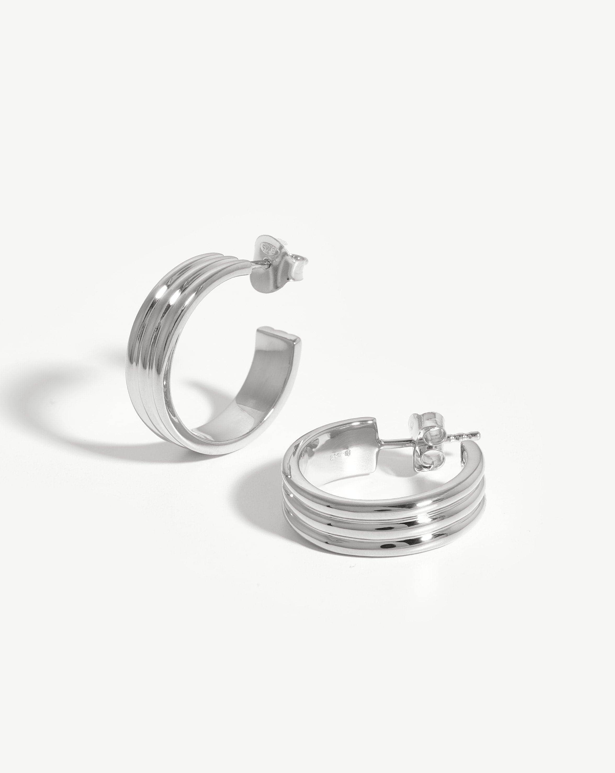 Ancien Hoop Earrings | Sterling Silver Earrings Missoma 