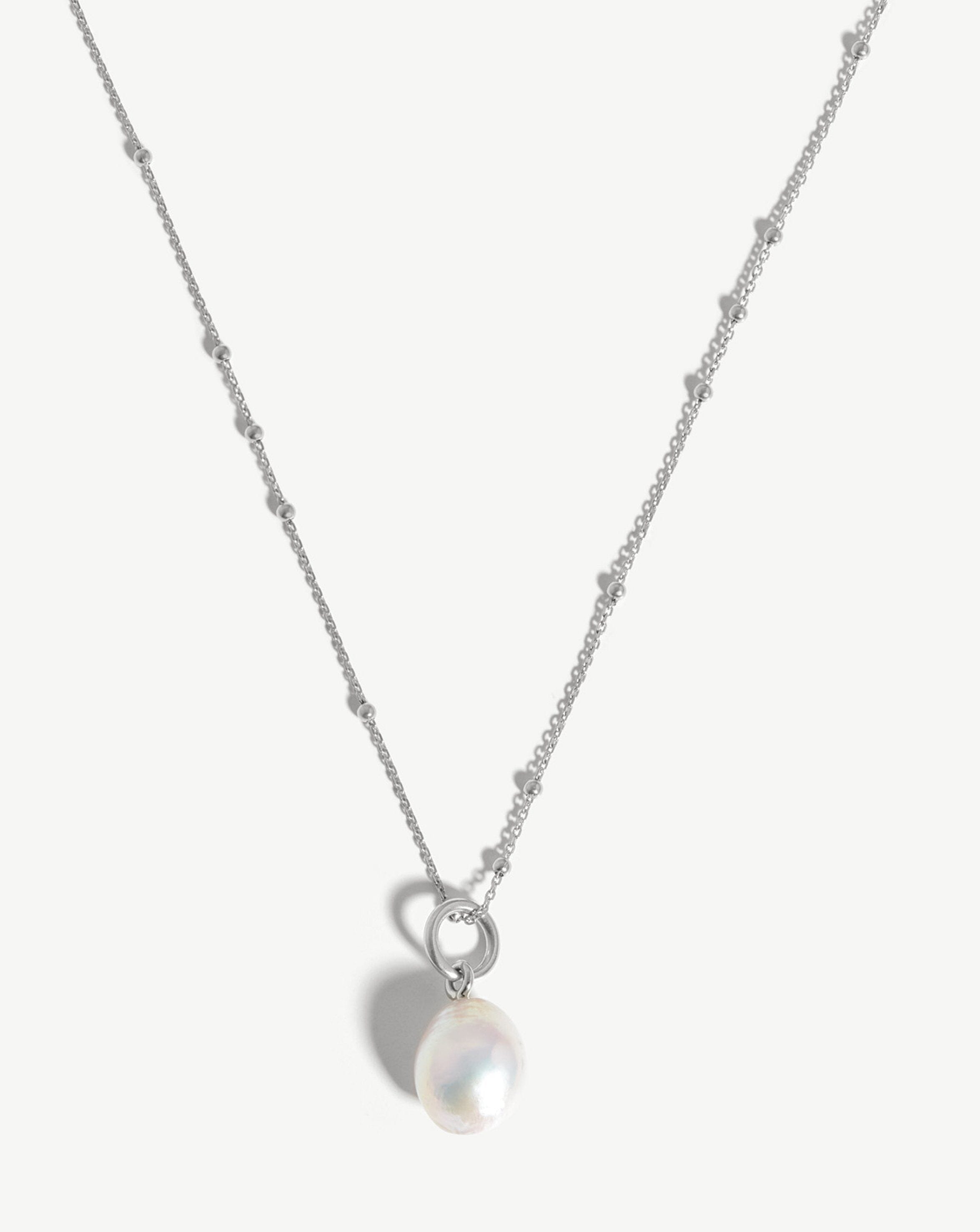 Baroque Pearl Chain Necklace | Sterling Silver/Pearl | Missoma