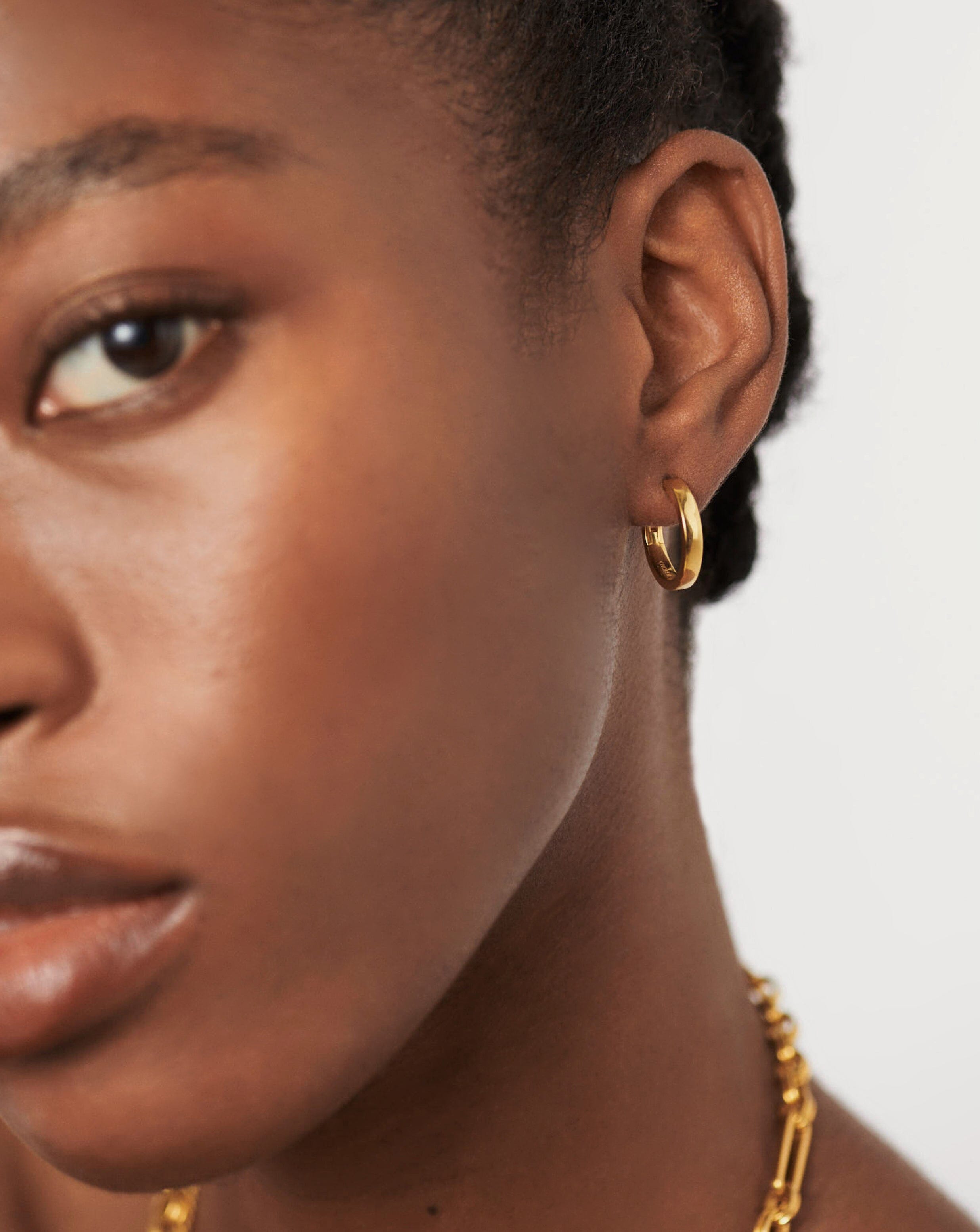 Gold filled small 2024 hoop earrings