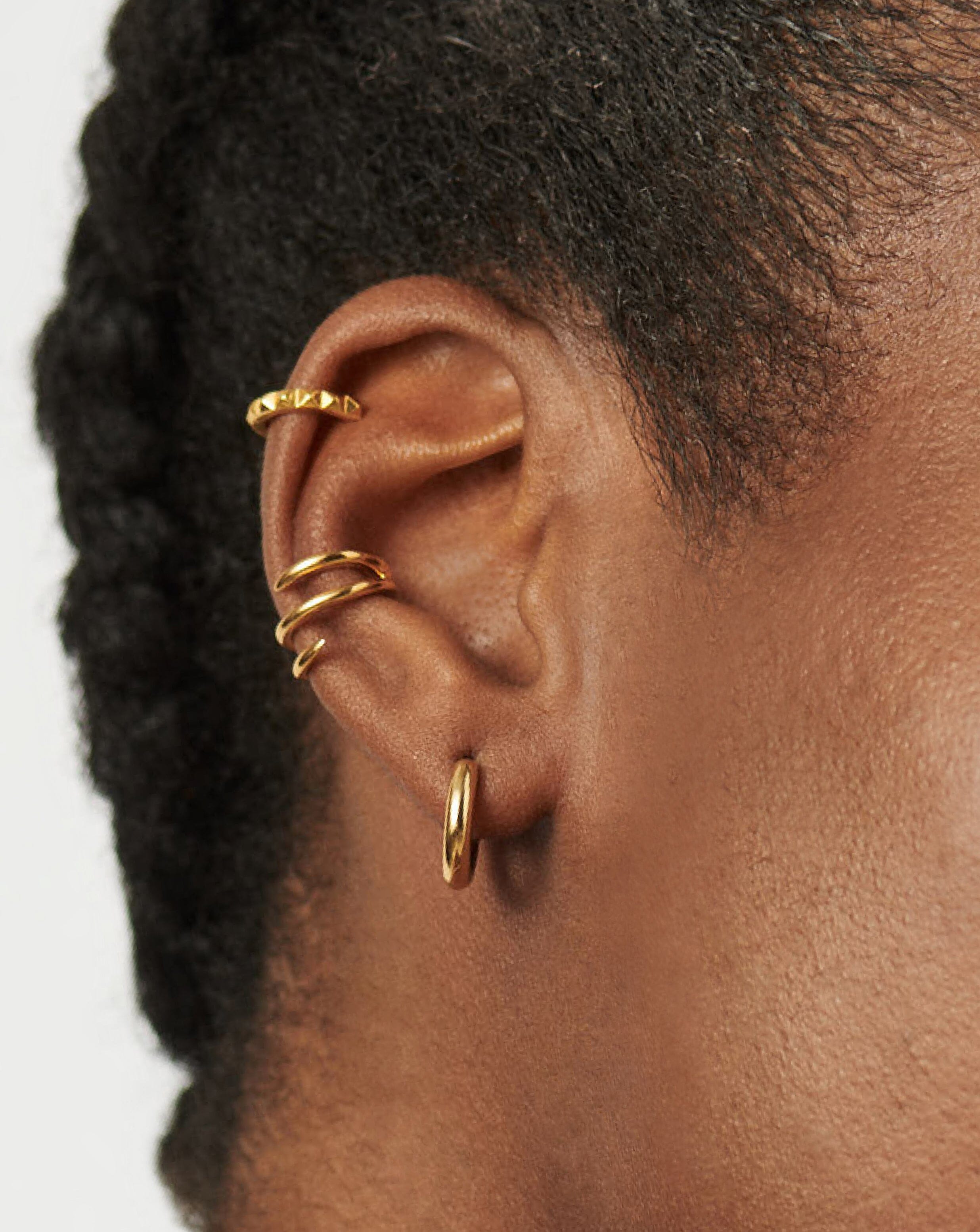 Hoop earrings through tunnels sale