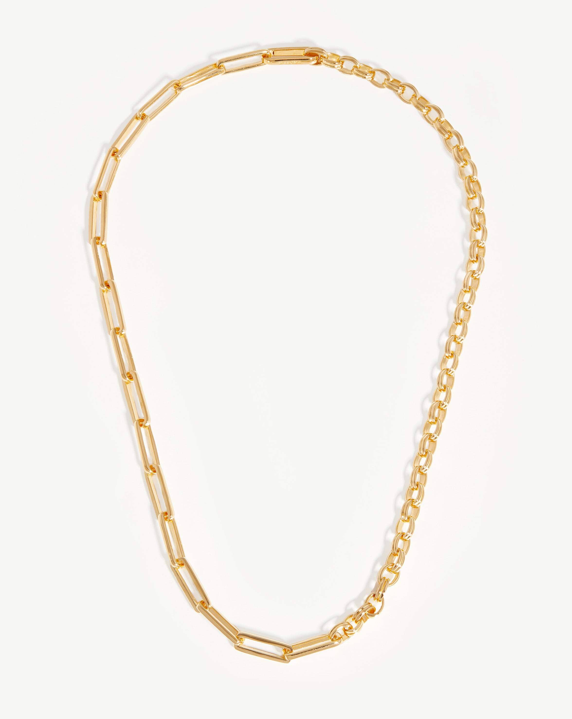 Deconstructed Axiom Chain Necklace | 18ct Gold Plated | Missoma