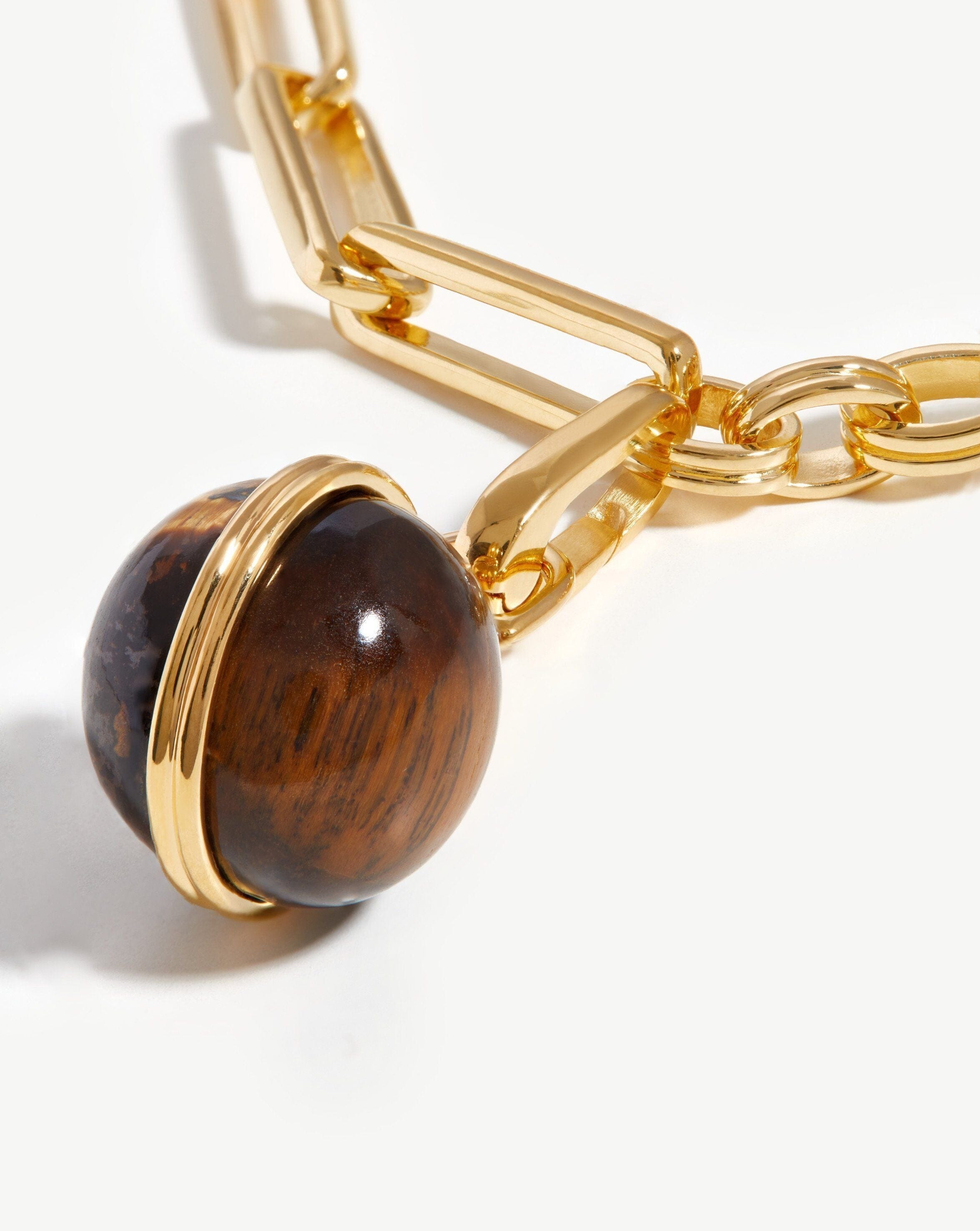 Tiger eye on sale necklace gold