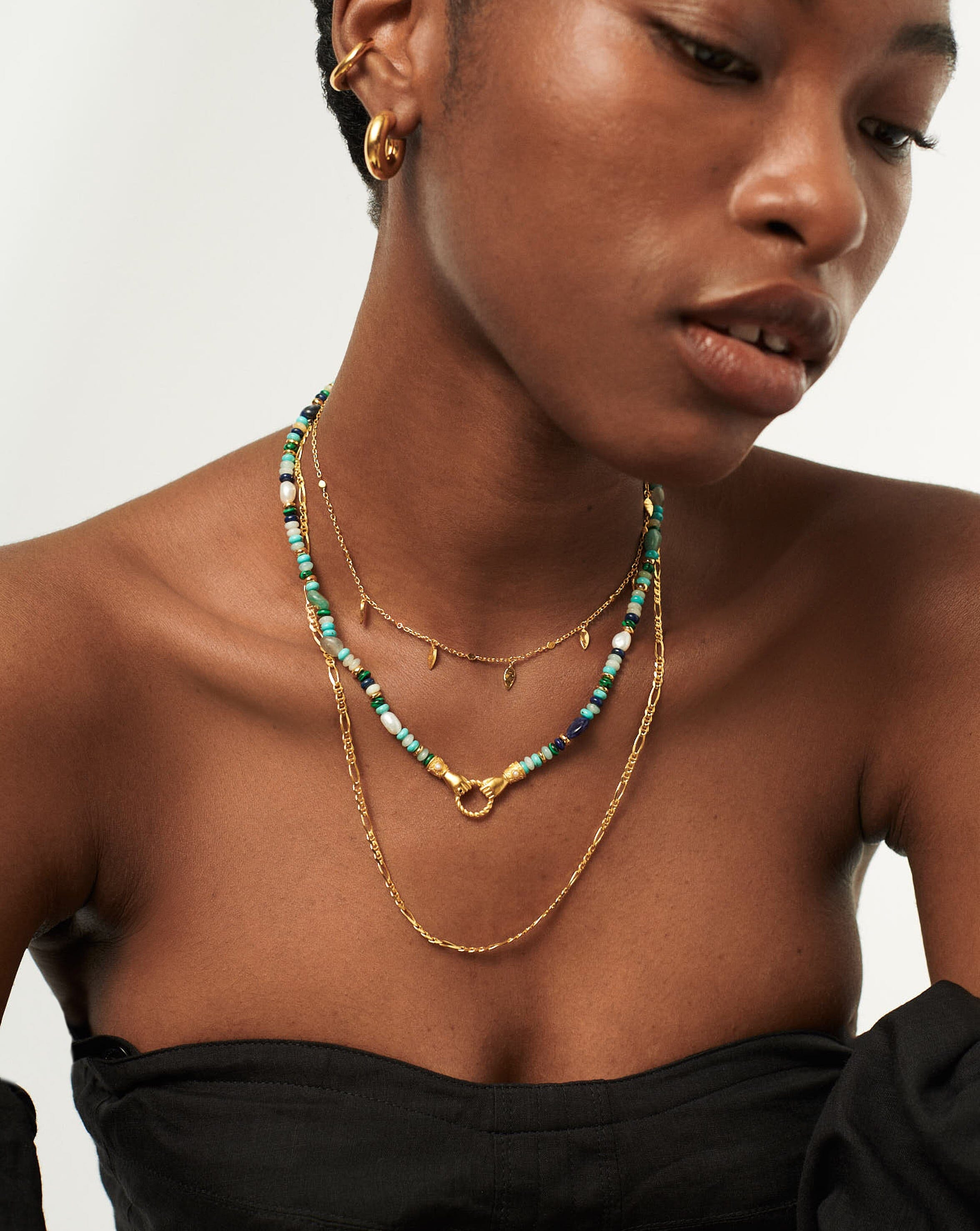 Missoma double chain deals necklace