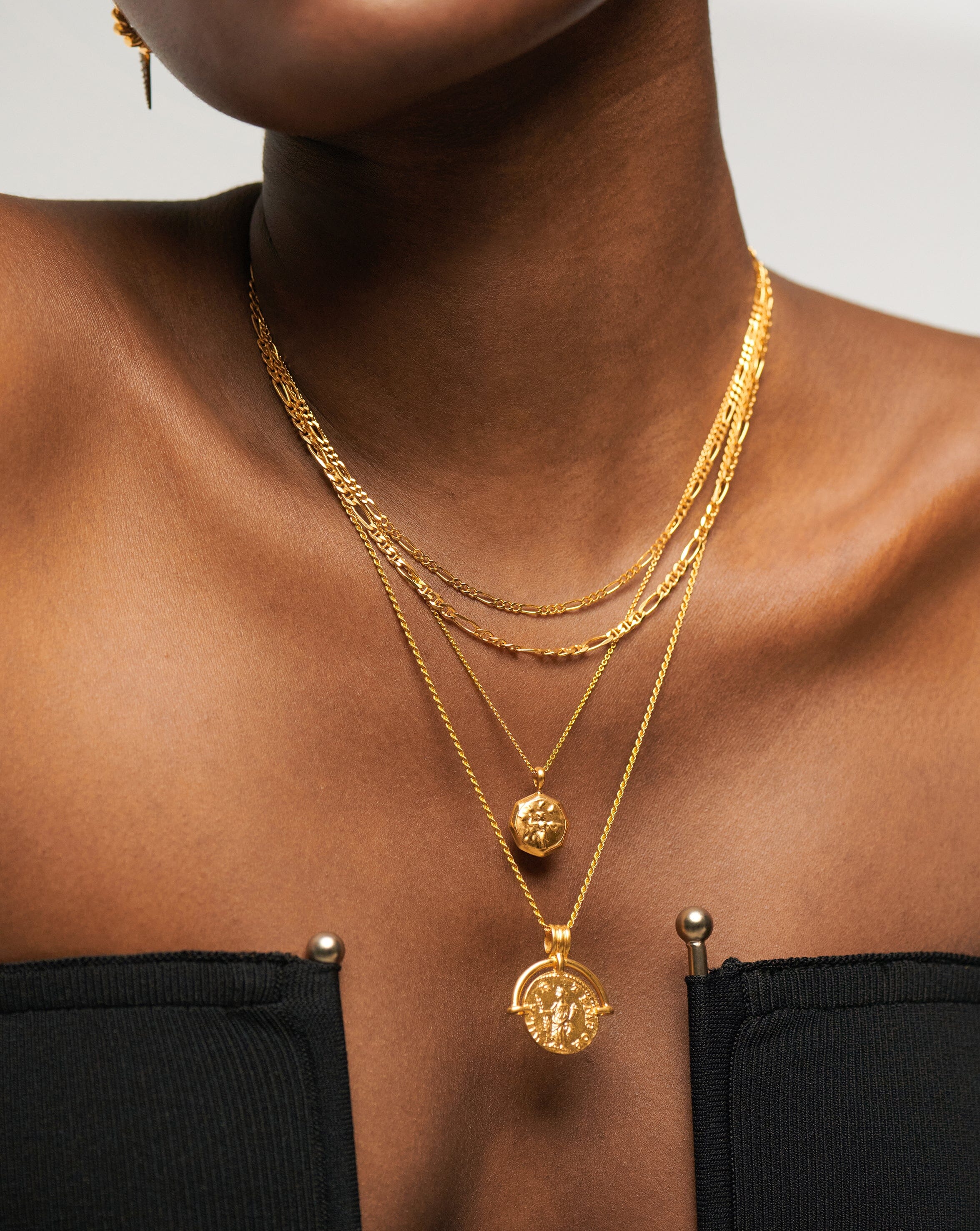 Missoma Women's Filia Double Chain Necklace Gold