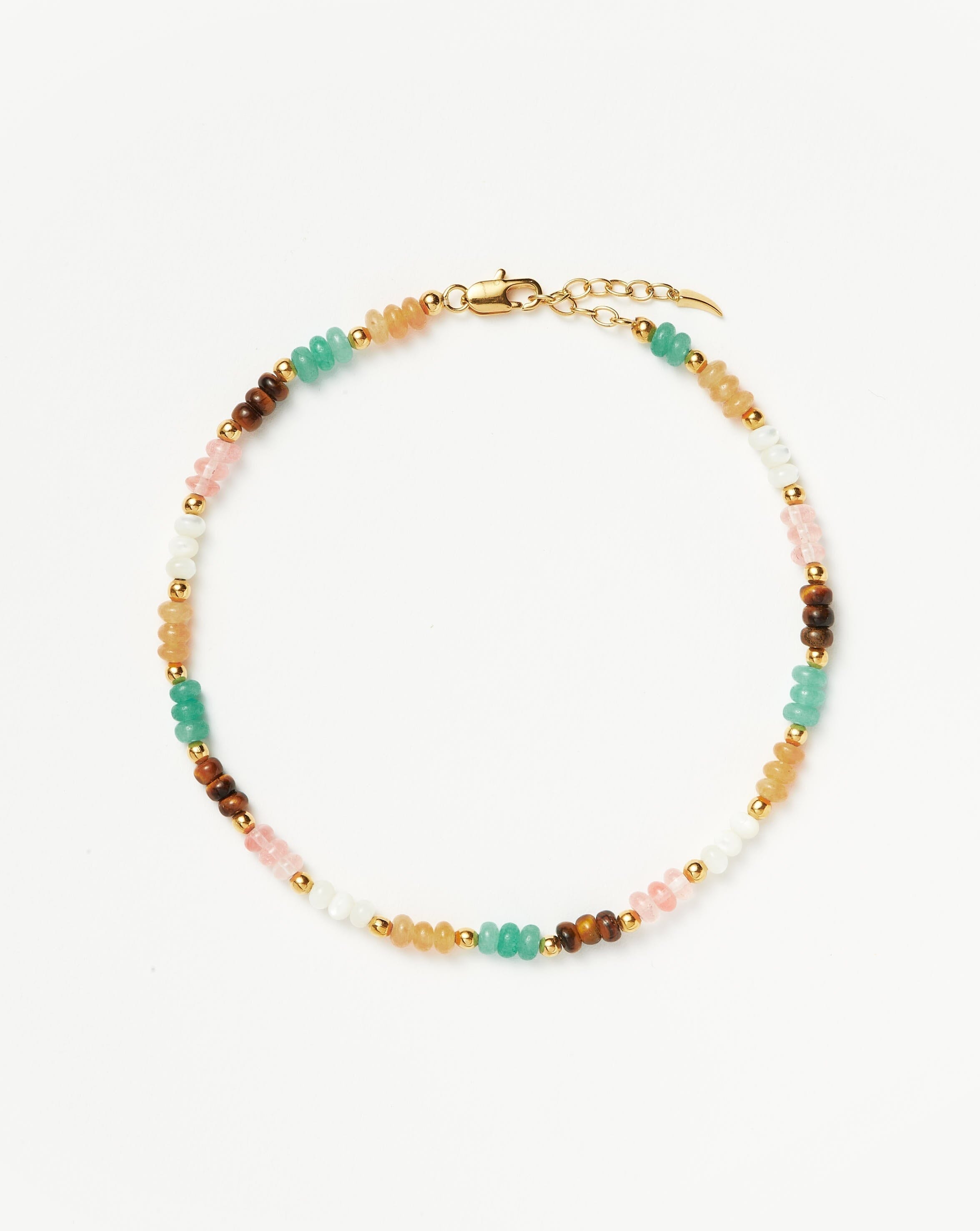 Good Vibes Multi Beaded Anklet Anklets Missoma 